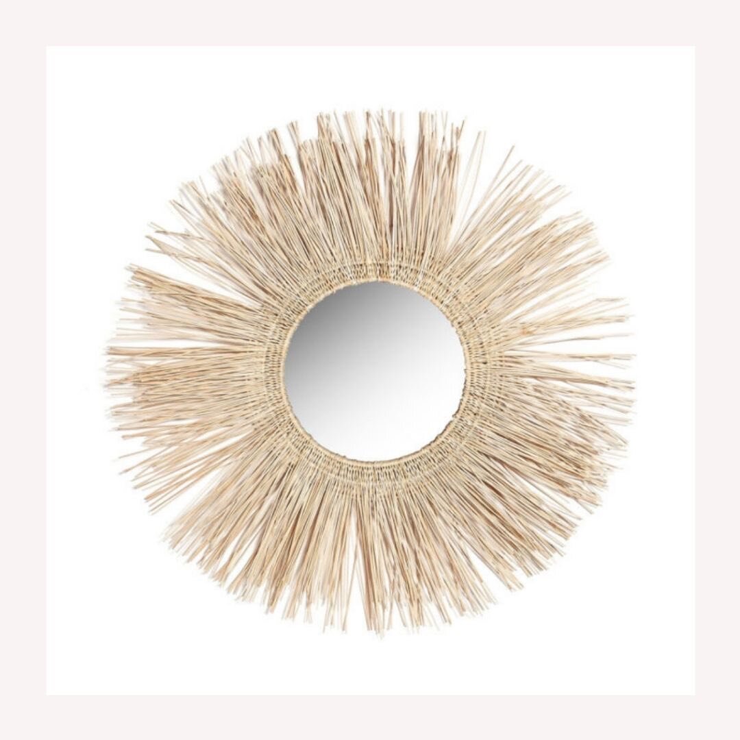 Our new Narnia Mirror is here and we are stocked up. Made from natural coconut ribs and measuring 28&rdquo; in diameter. Place Narnia where you want to add some fab to your space.

#inspired_by_evelyn #wallaccents #mirror #reflection #reflections #ho