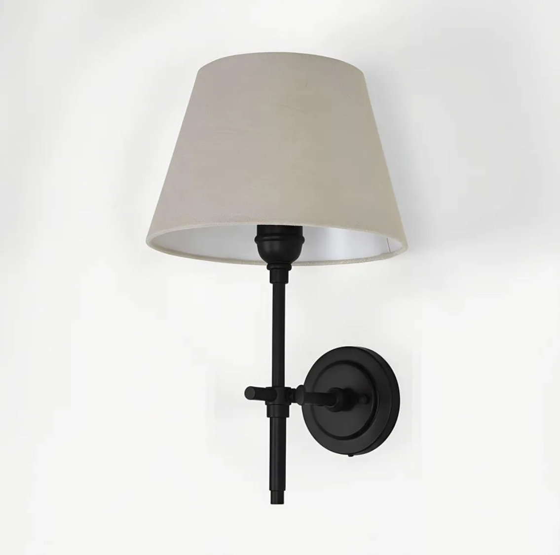 Dino Wall Light in Black with Shade