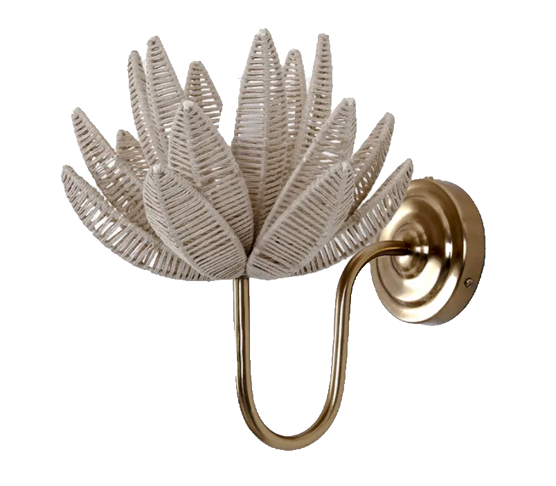 Cogee Jute Flower Wall Light