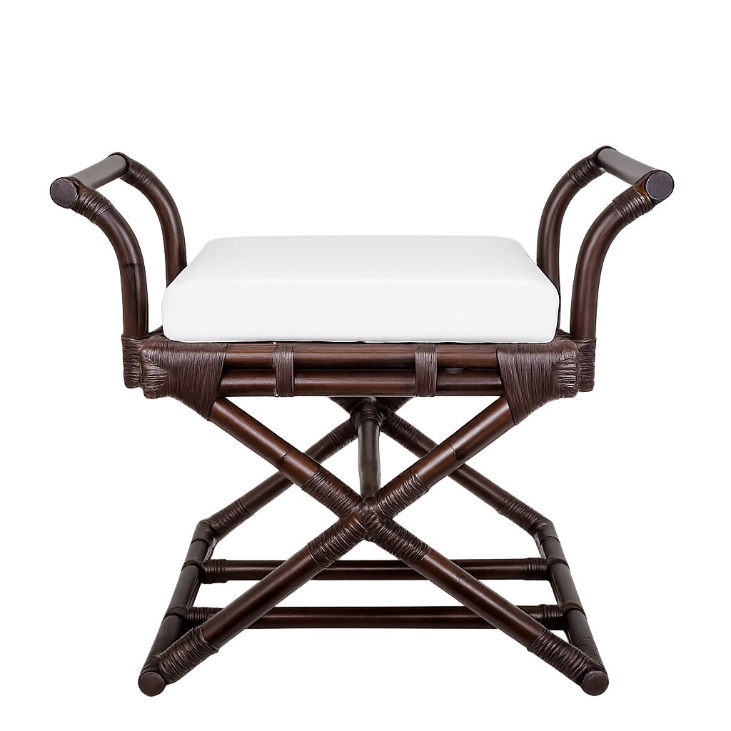 Bahamas Cross Leg Stool Brown
