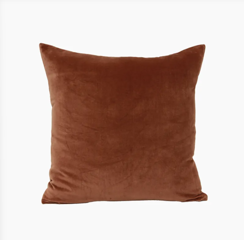 Cinnamon Velvet Cushion Cover