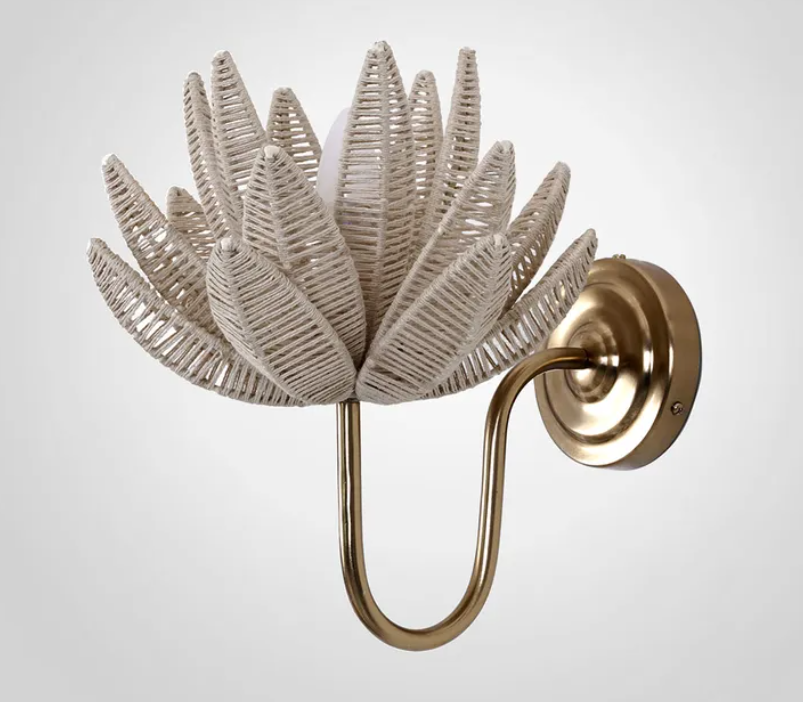 Cogee Jute Flower Wall Light
