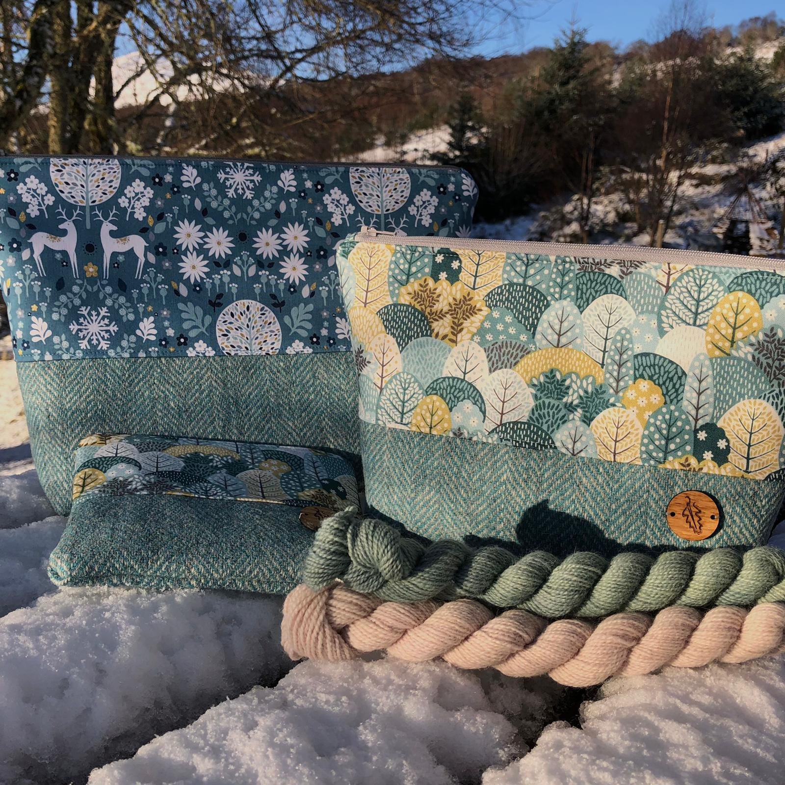 Deer and Turquoise Wood