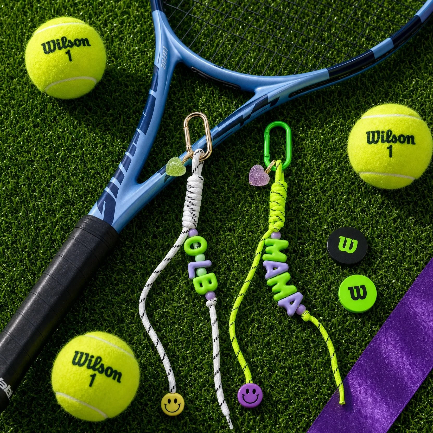 🎾 Limited Edition Wimbledon Keychains 🎾
For the tennis lovers, the Centre Court dreamers and those who never miss a match.

Personalised with your chosen initials, name or word and available in two exclusive colourways.

Available to pre-order now.