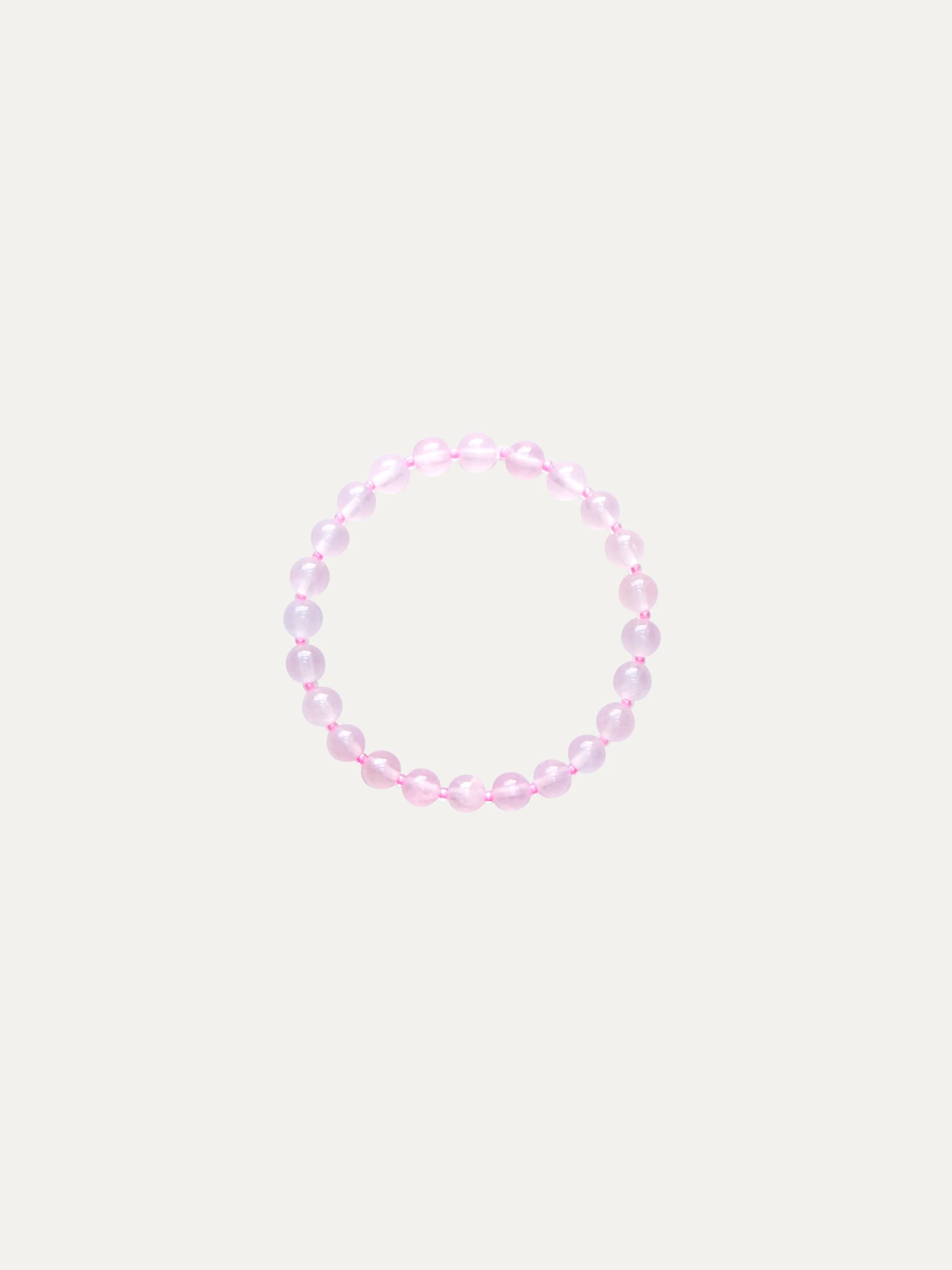 Pink Sugar- Personalised Delicate Rose Quartz Bracelet