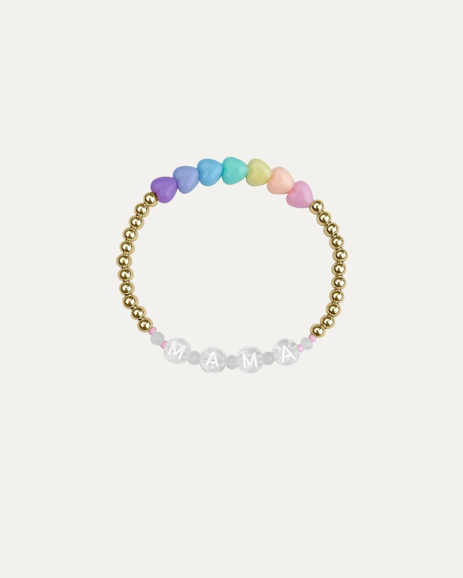Candy Heart- Personalised 14K Gold Filled Bead Bracelet