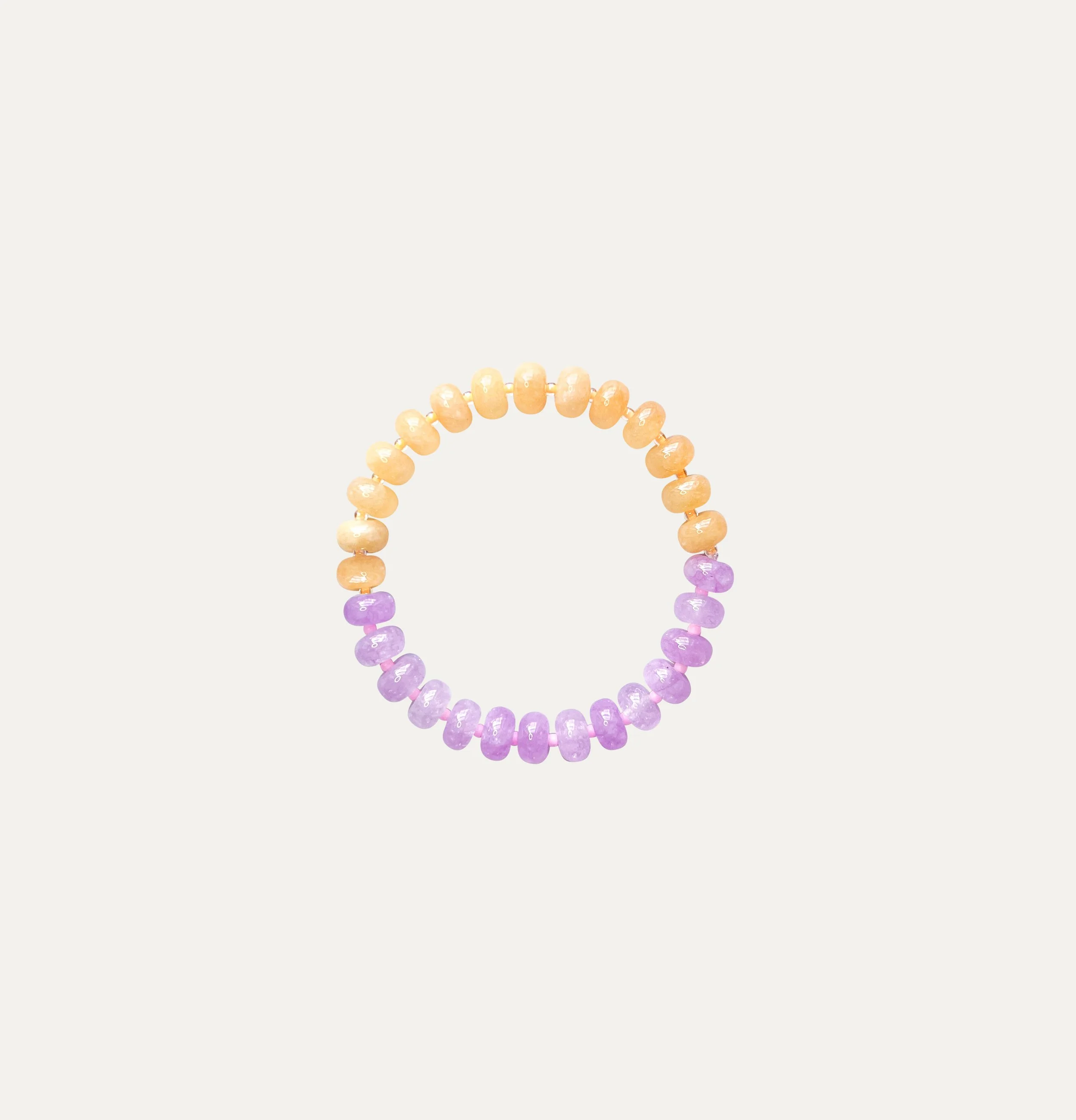 Sunset Lilac- Personalised Jade Bracelet
