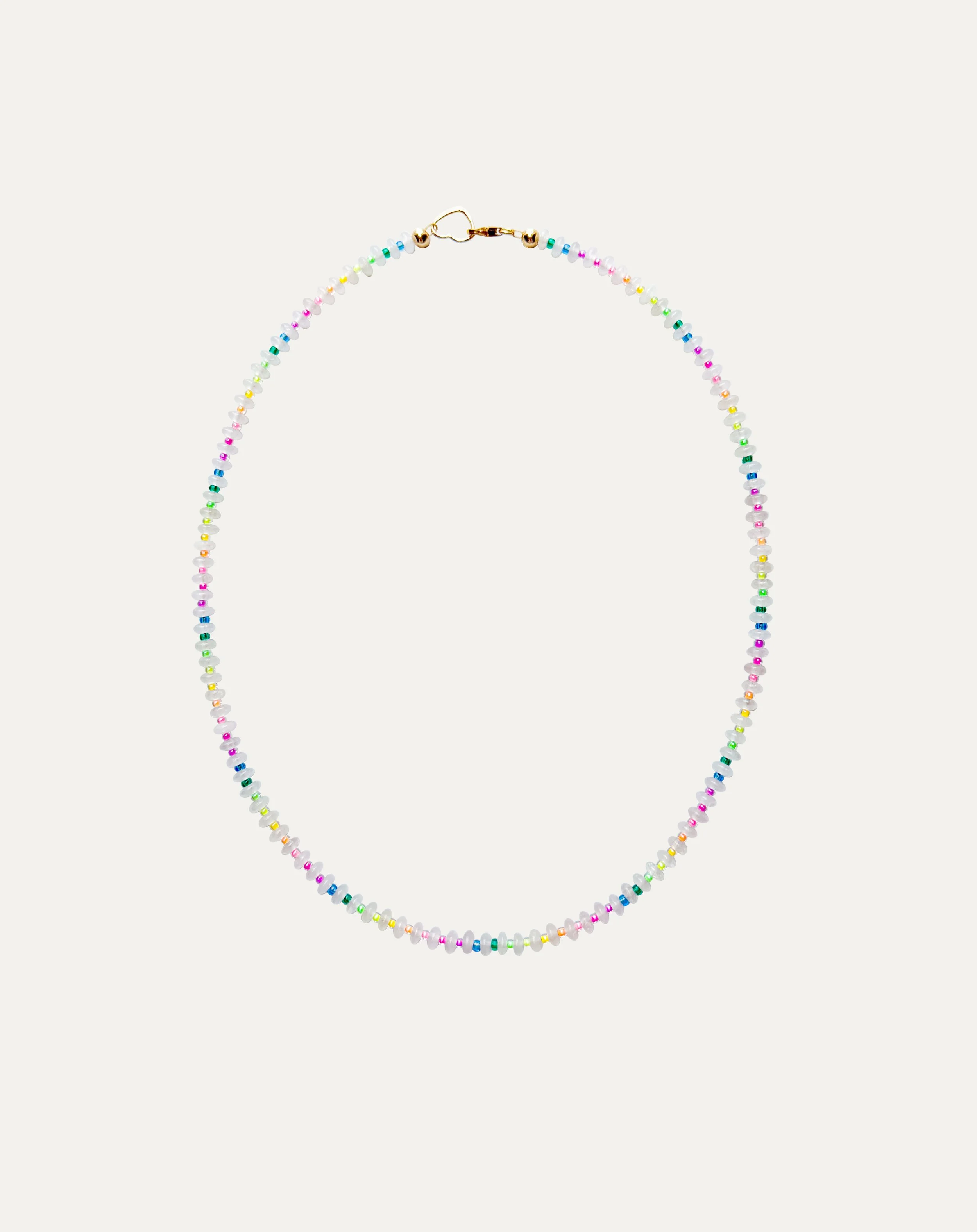 Cloud Crush - White Jade Necklace