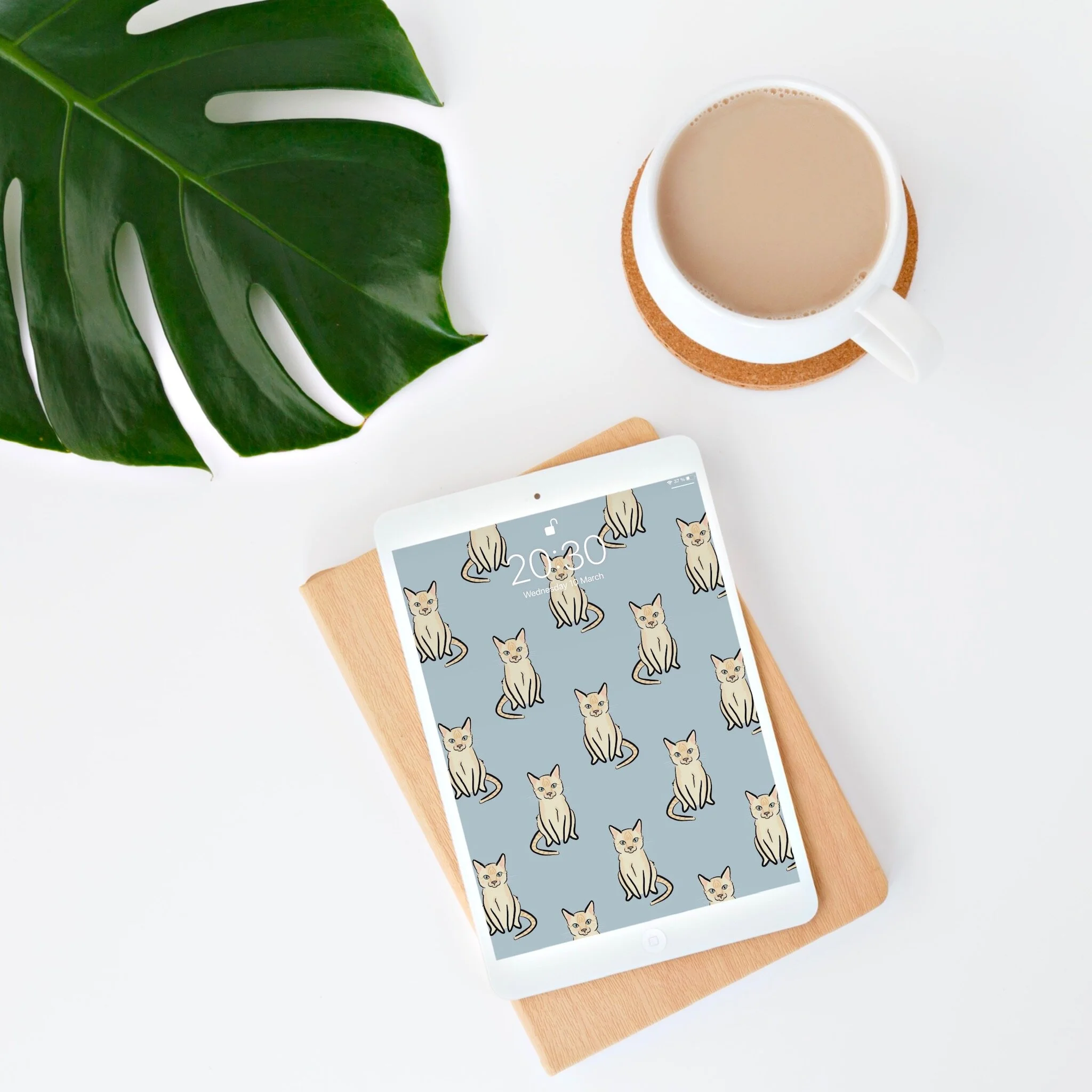 iPad with digital art