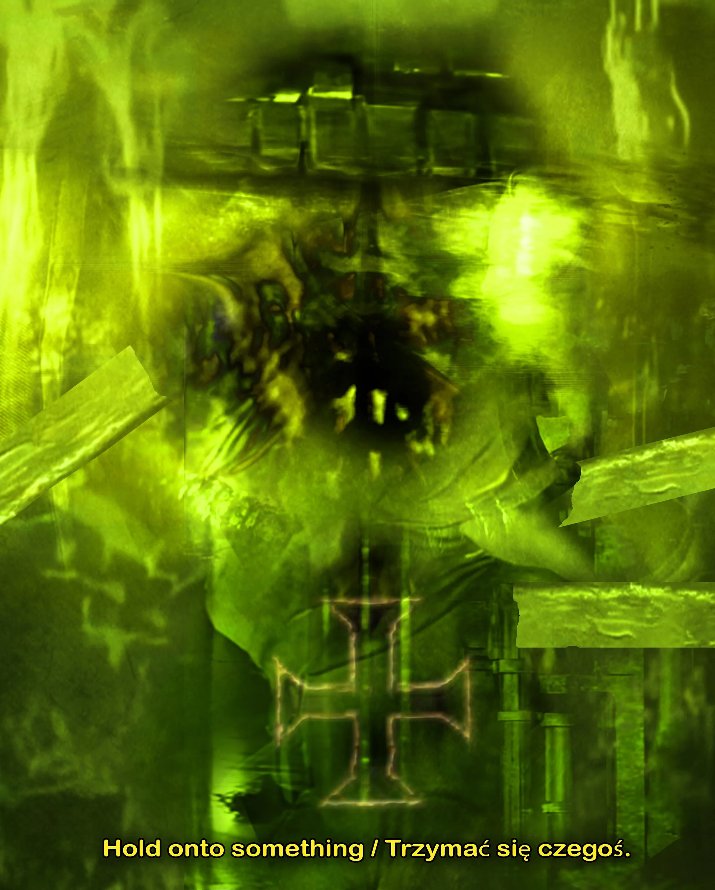 Hold onto something / Trzymać się czegoś.