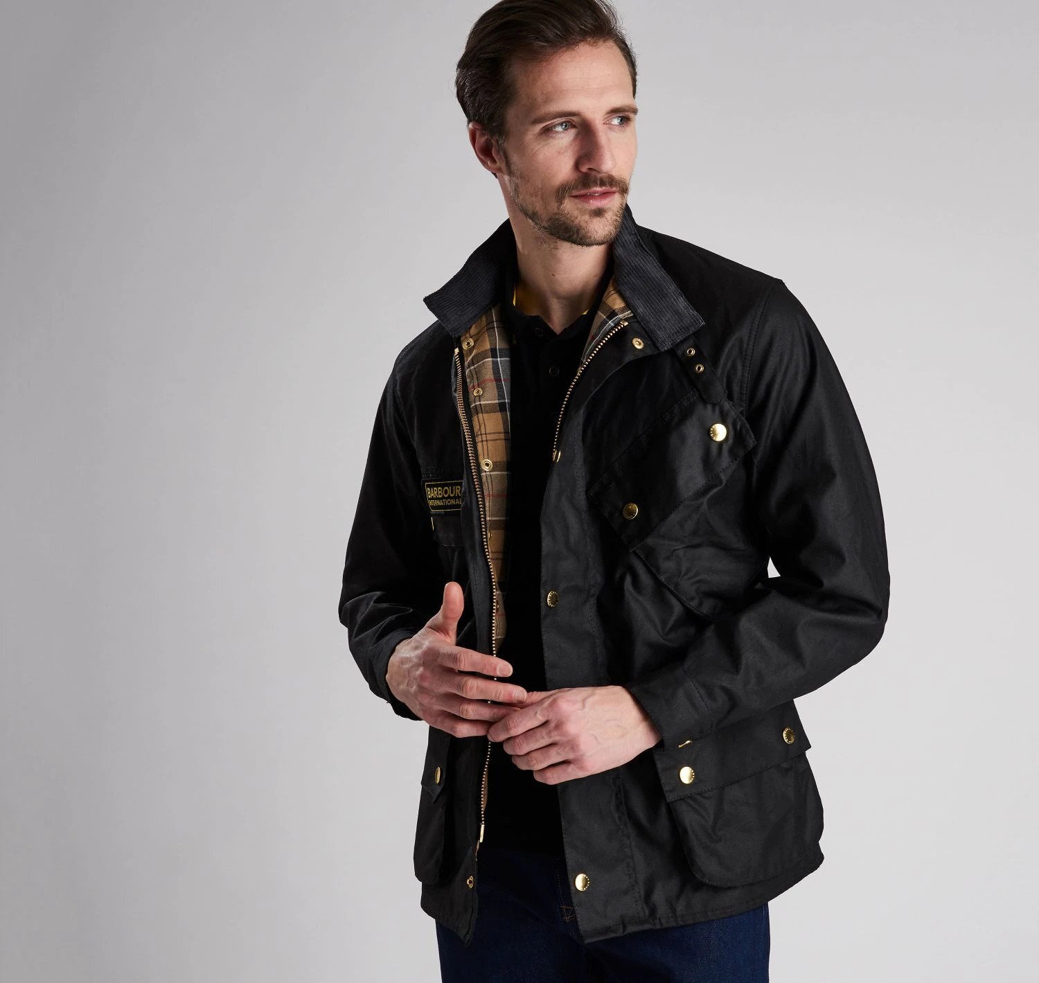 barbour wax biker jacket