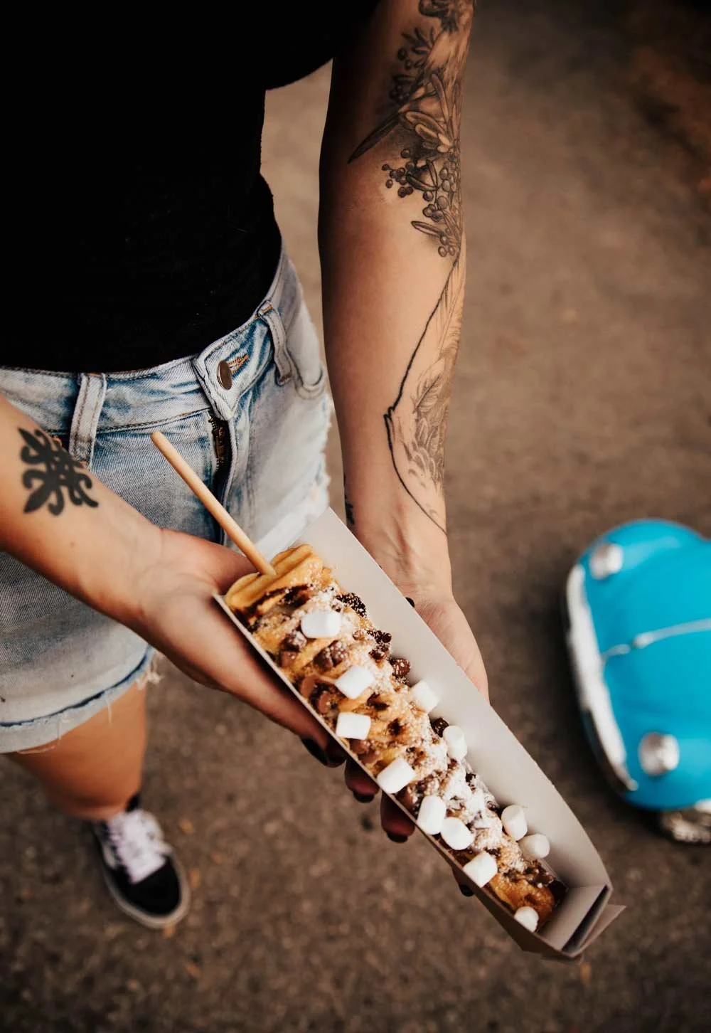 Waffle London Ontario, Waffle Pop in London Ontario, Waffle on a Stick, Best Waffle London Ontario