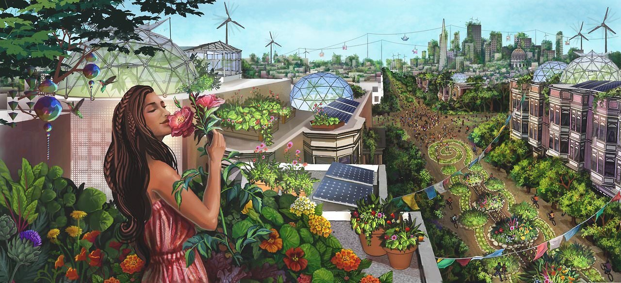 Solarpunk: Ecological and Fantastical Stories in a Sustainable World by  Gerson Lodi-Ribeiro