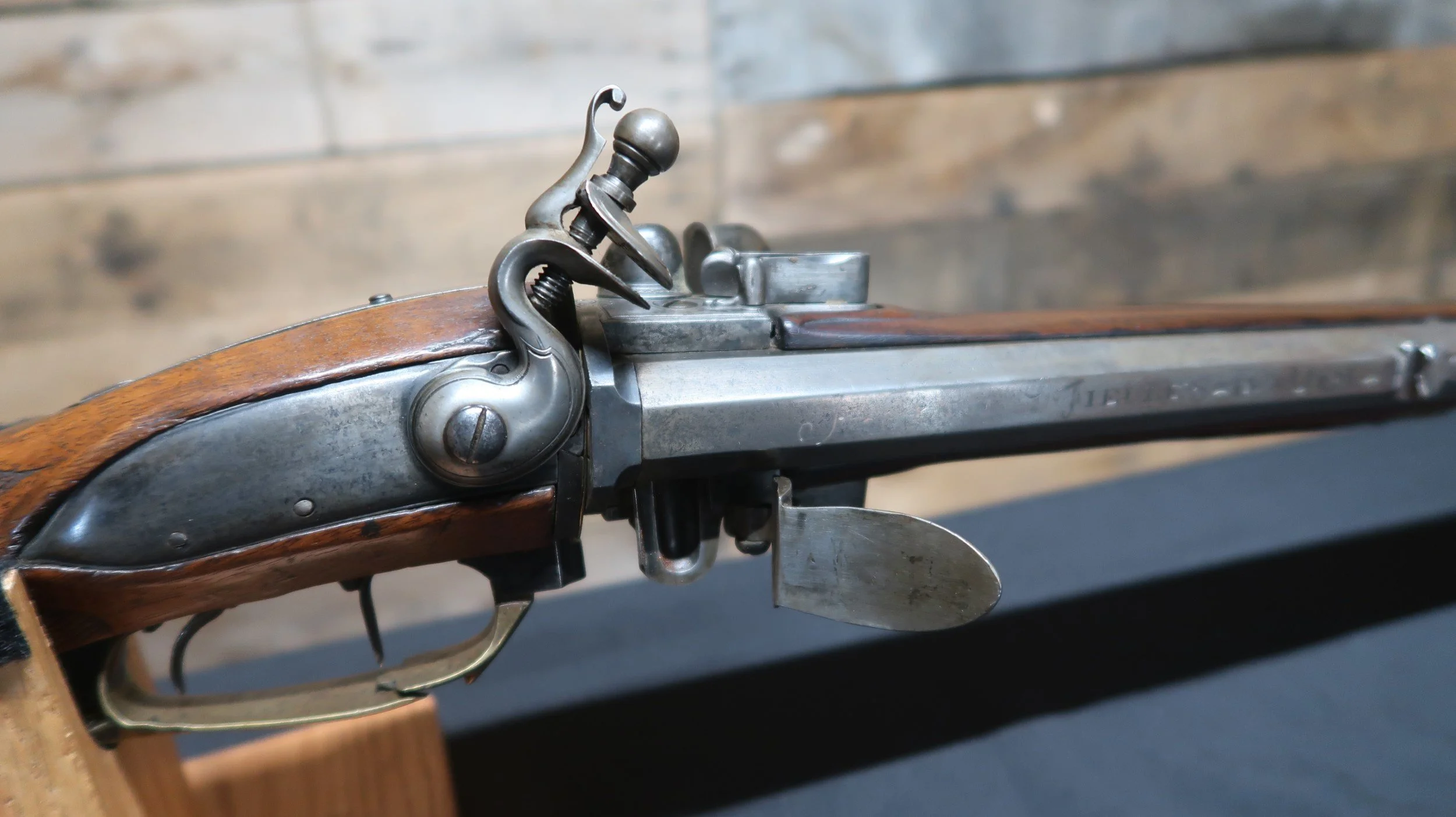 18th Century Flintlock Swivel Breech Rifle/Shotgun Muzzleloader J