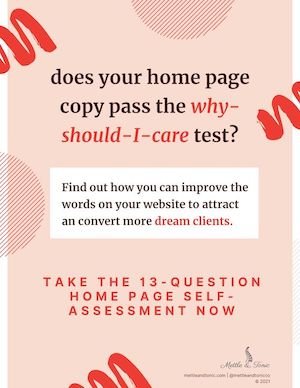 Home Page Website Copy Self-Assessment