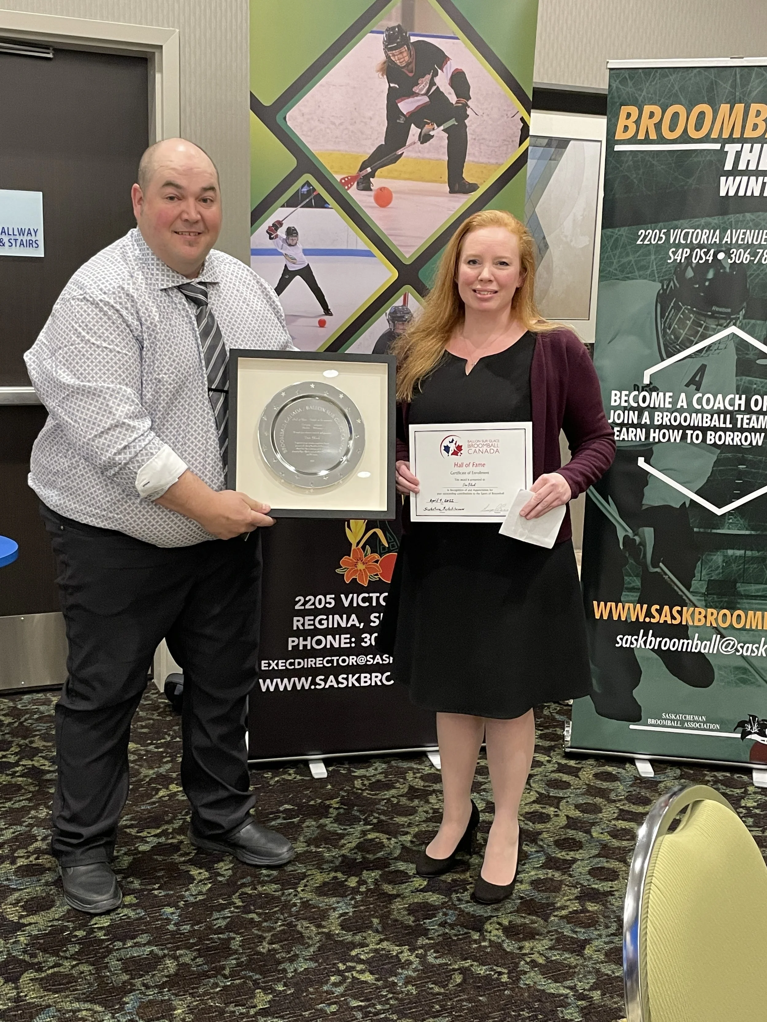 CBF Hall of Fame Awards 2022 — Saskatchewan Broomball Association