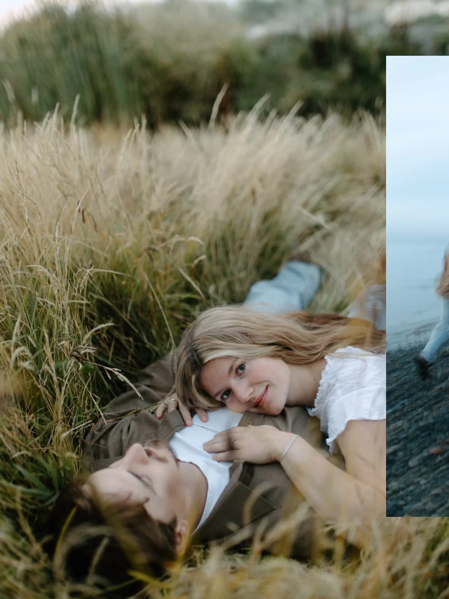 How can we complain about anything when we&rsquo;re finding new locations on the island that have long flowy grasses, quiet little rivers, AND a beach with views with mountains..? 🥲 

Not to mention a newly engaged couple that comes ready to kill it