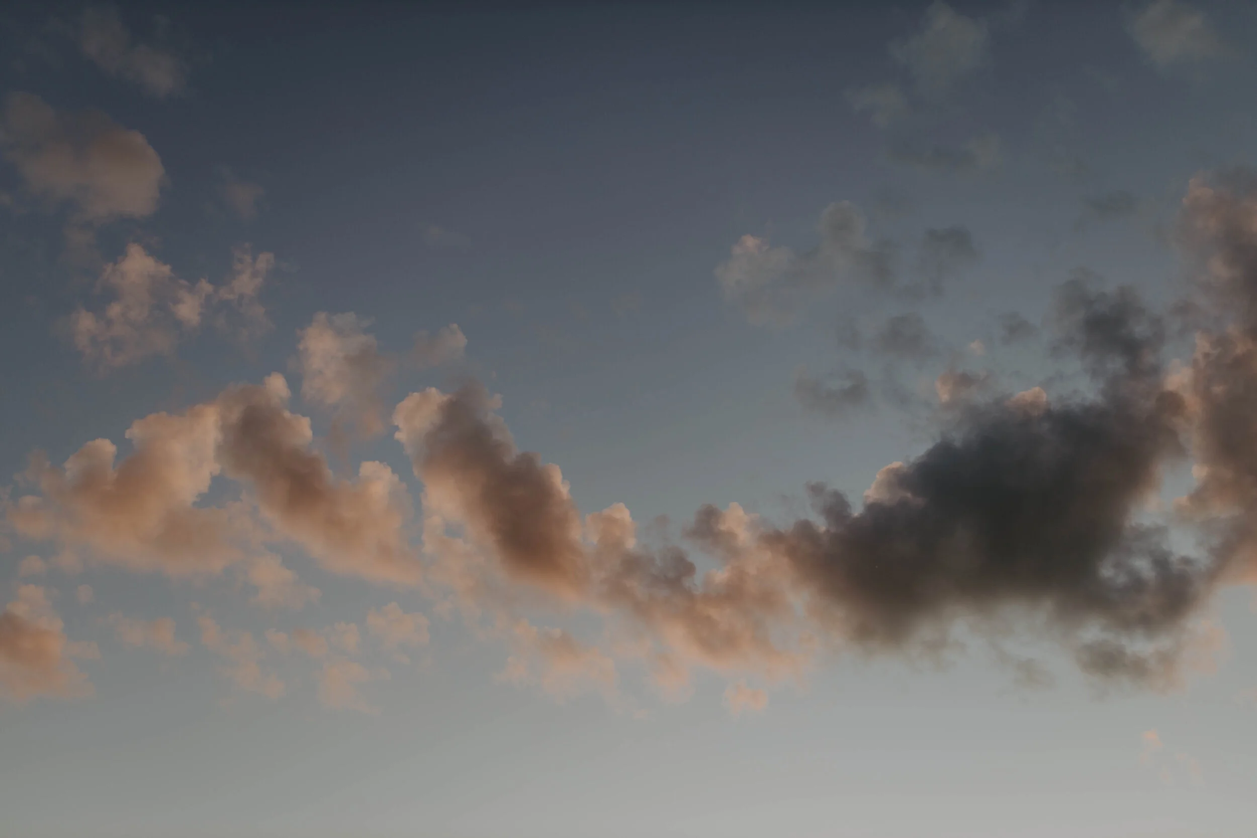 Sky with clouds during sunset or sunrise.