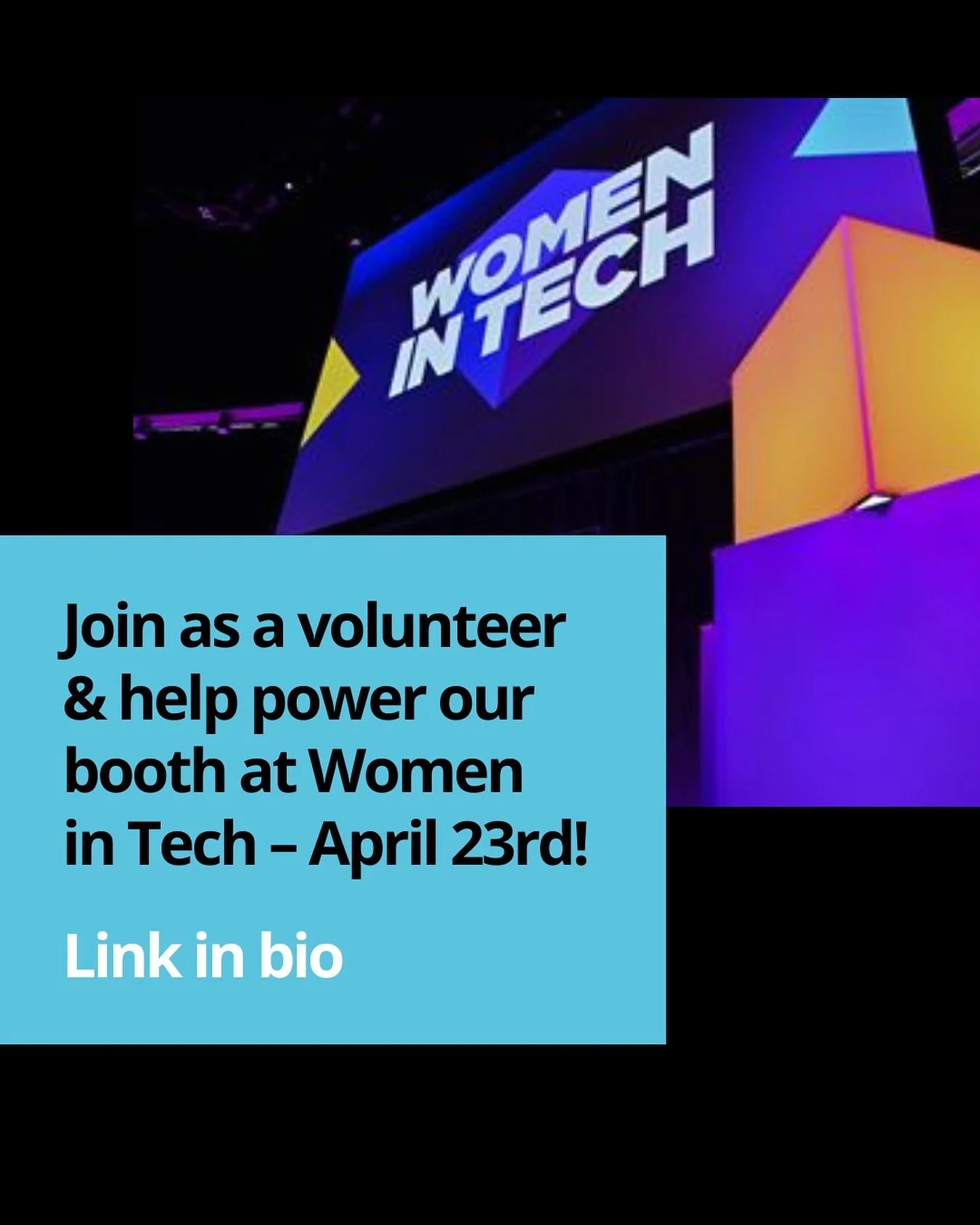 We&rsquo;re looking for volunteers to support our booth! 
🧐How it works: Volunteers will commit to 2-3 hours during the day, broken into one-hour shifts. This means you&rsquo;ll work for an hour, take a break or attend a lecture, and come back for y