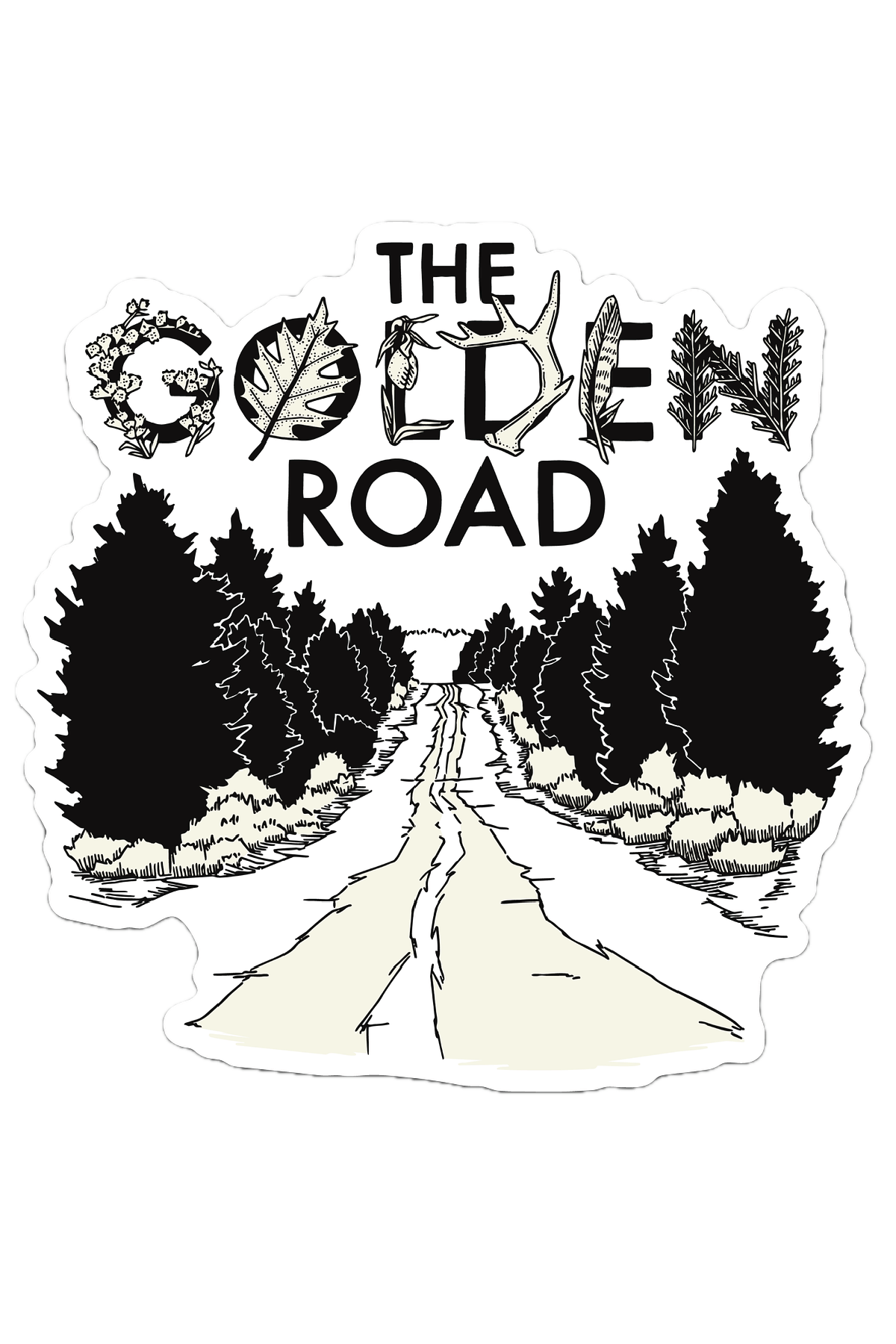 The Golden Road Sticker