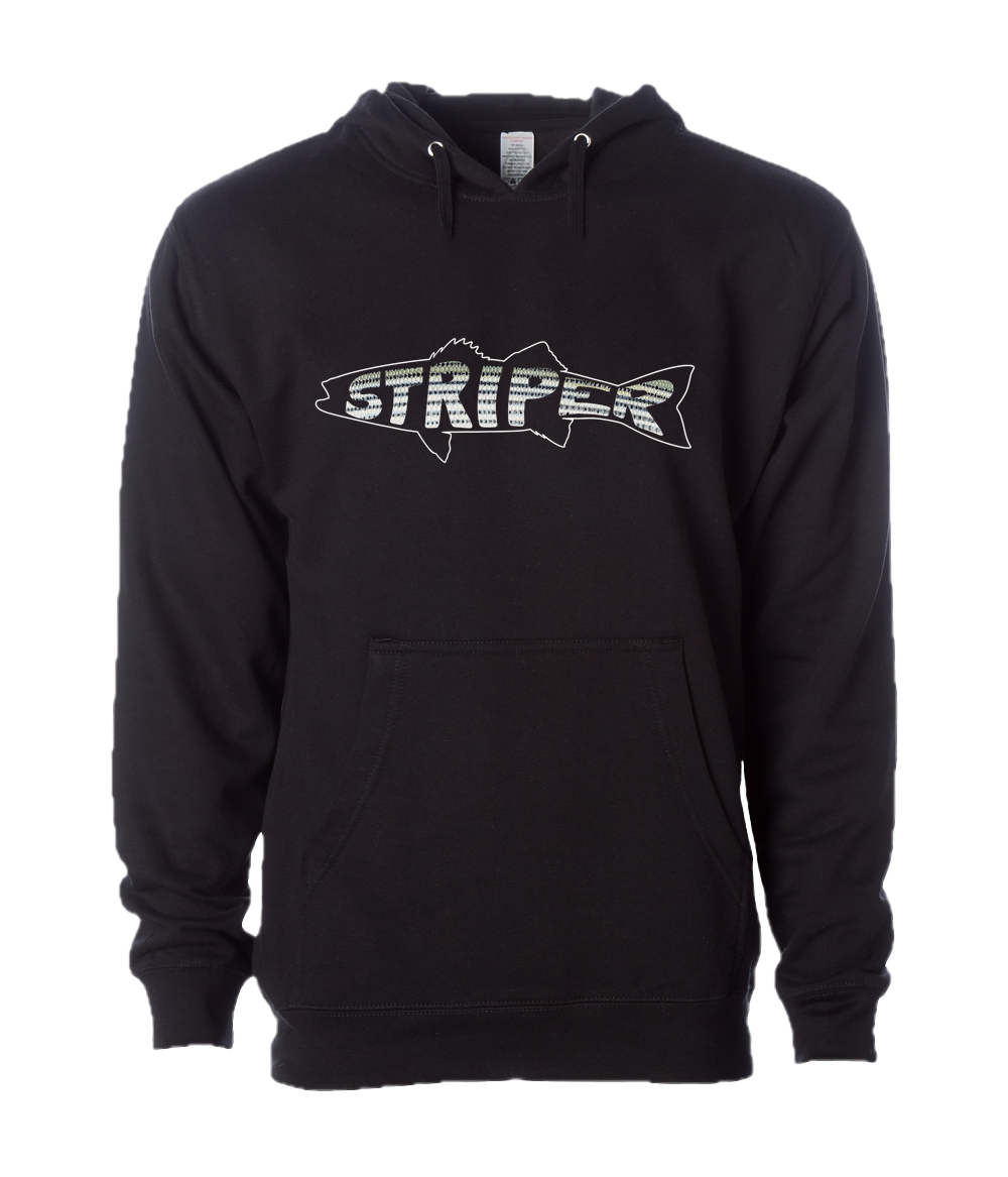 Striper Midweight Pullover Hooded Sweatshirt