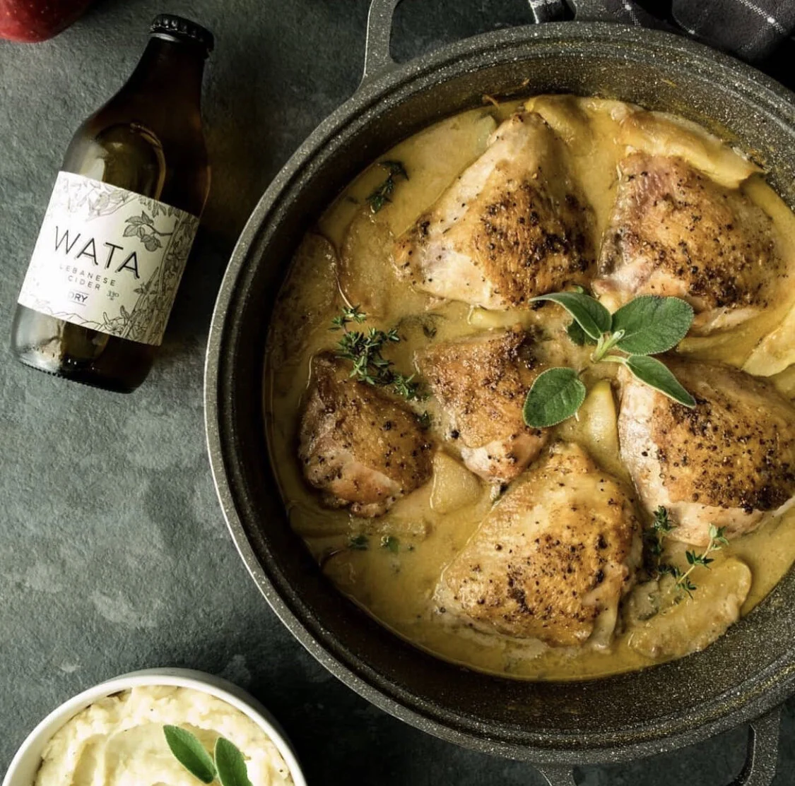 Creamy Apple Cider Chicken 