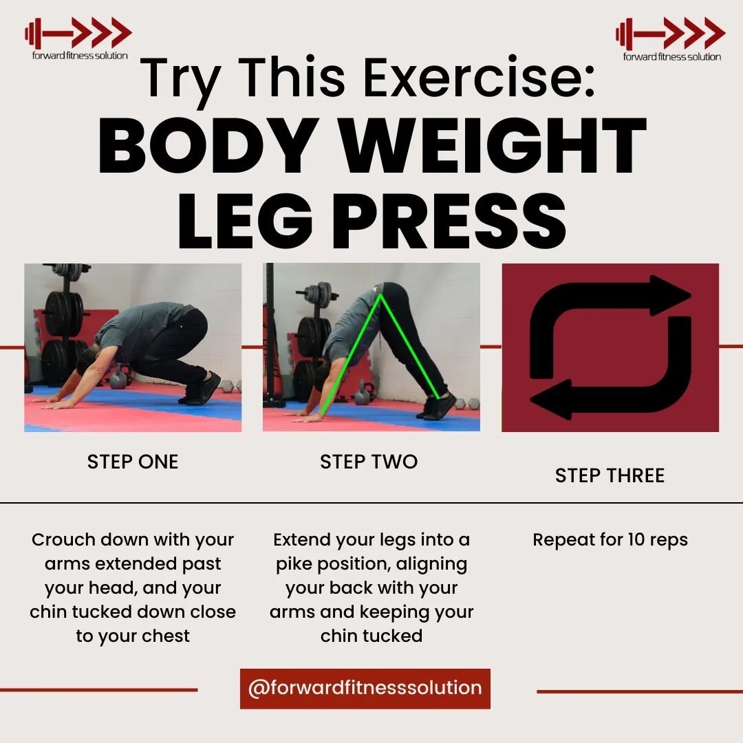 Try this body weight variation of a leg press at home. 🦵⬇️

Don't let lack of equipment be a barrier to your workouts (especially leg day)

Save this for your next home workout! 
.
.
.
.
.
#personaltrainer #fitnessmotivation #homeworkout #workoutgui