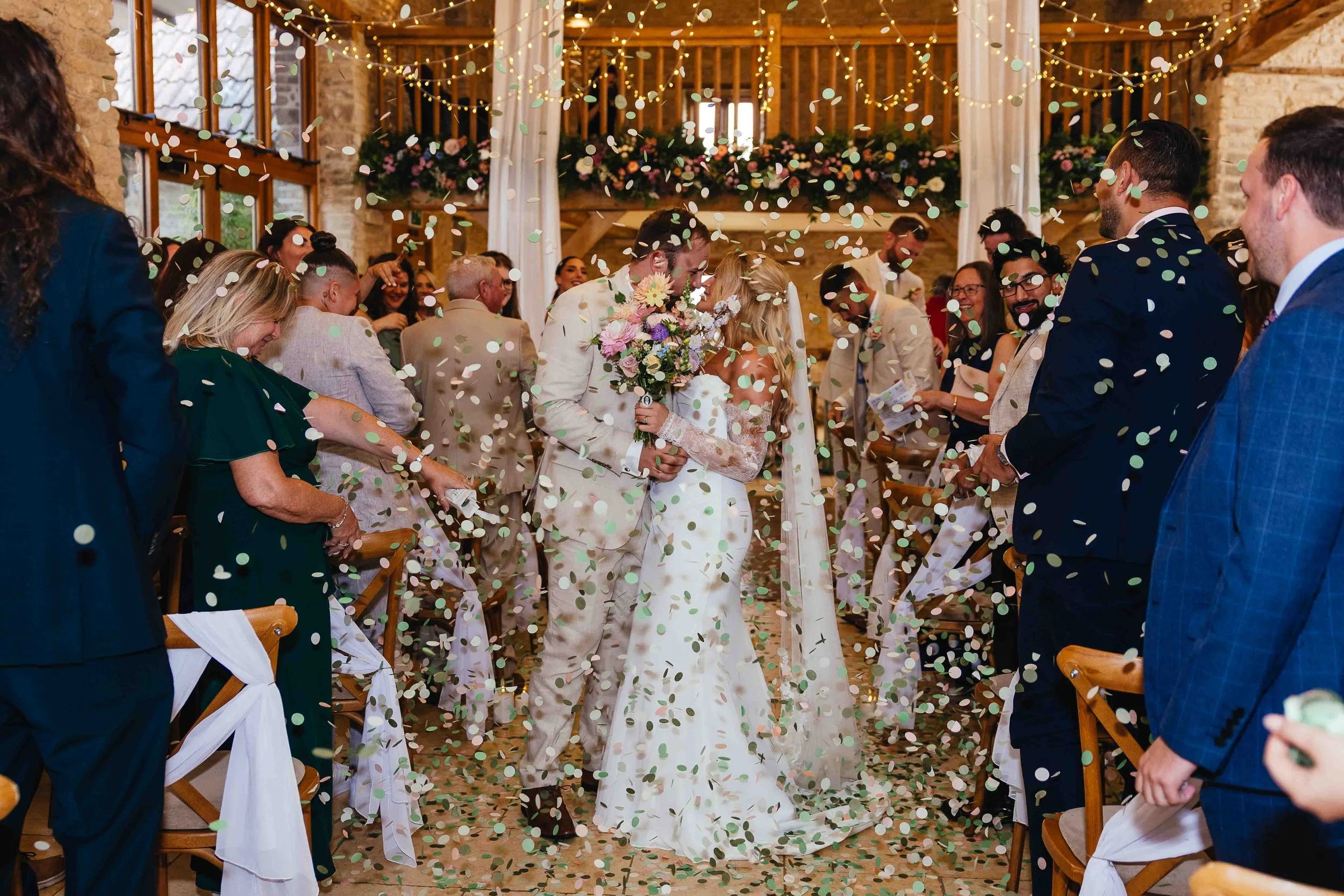 Kingscote Barn confetti