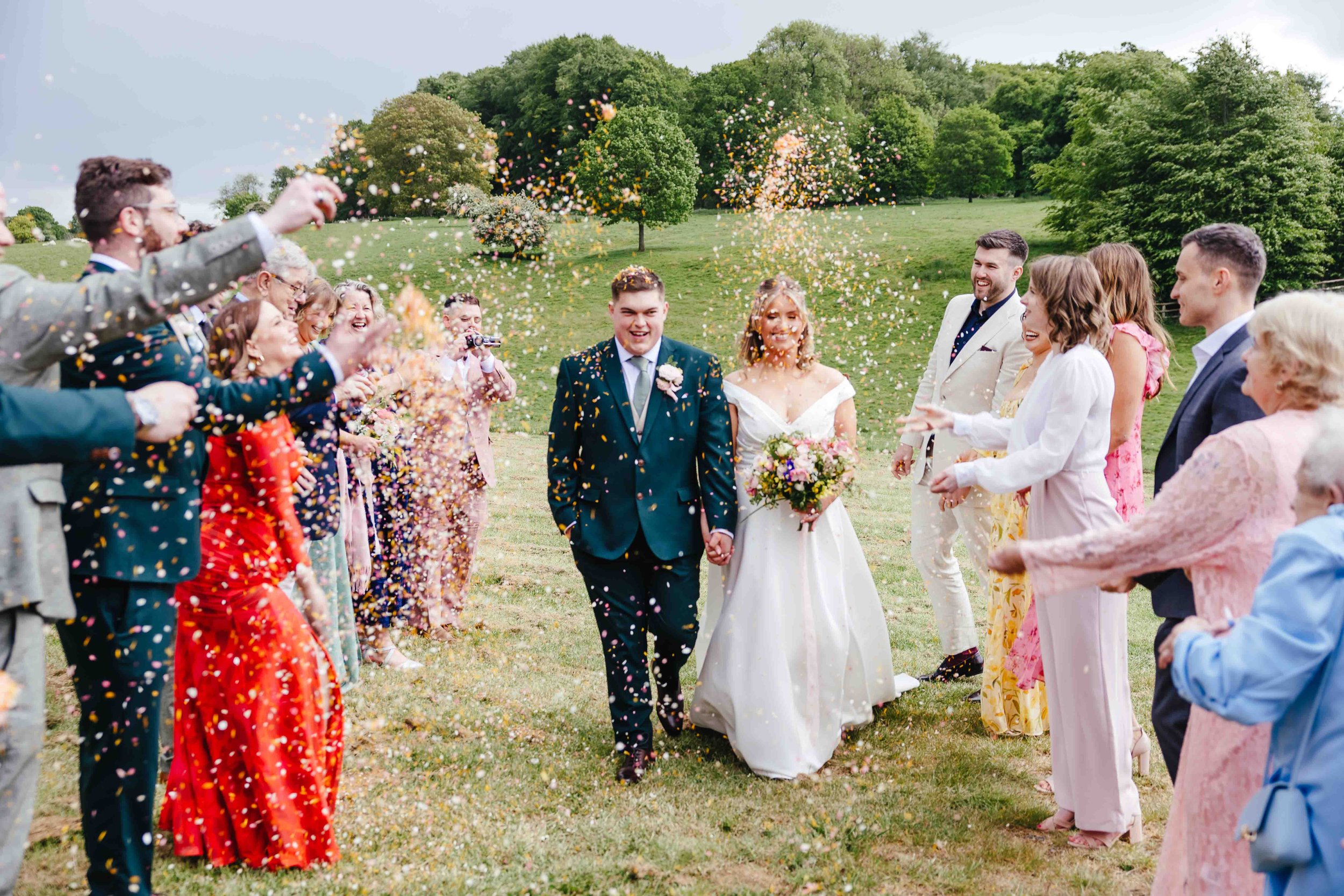 Confetti at Deer Park Barn, Fonthill Estate