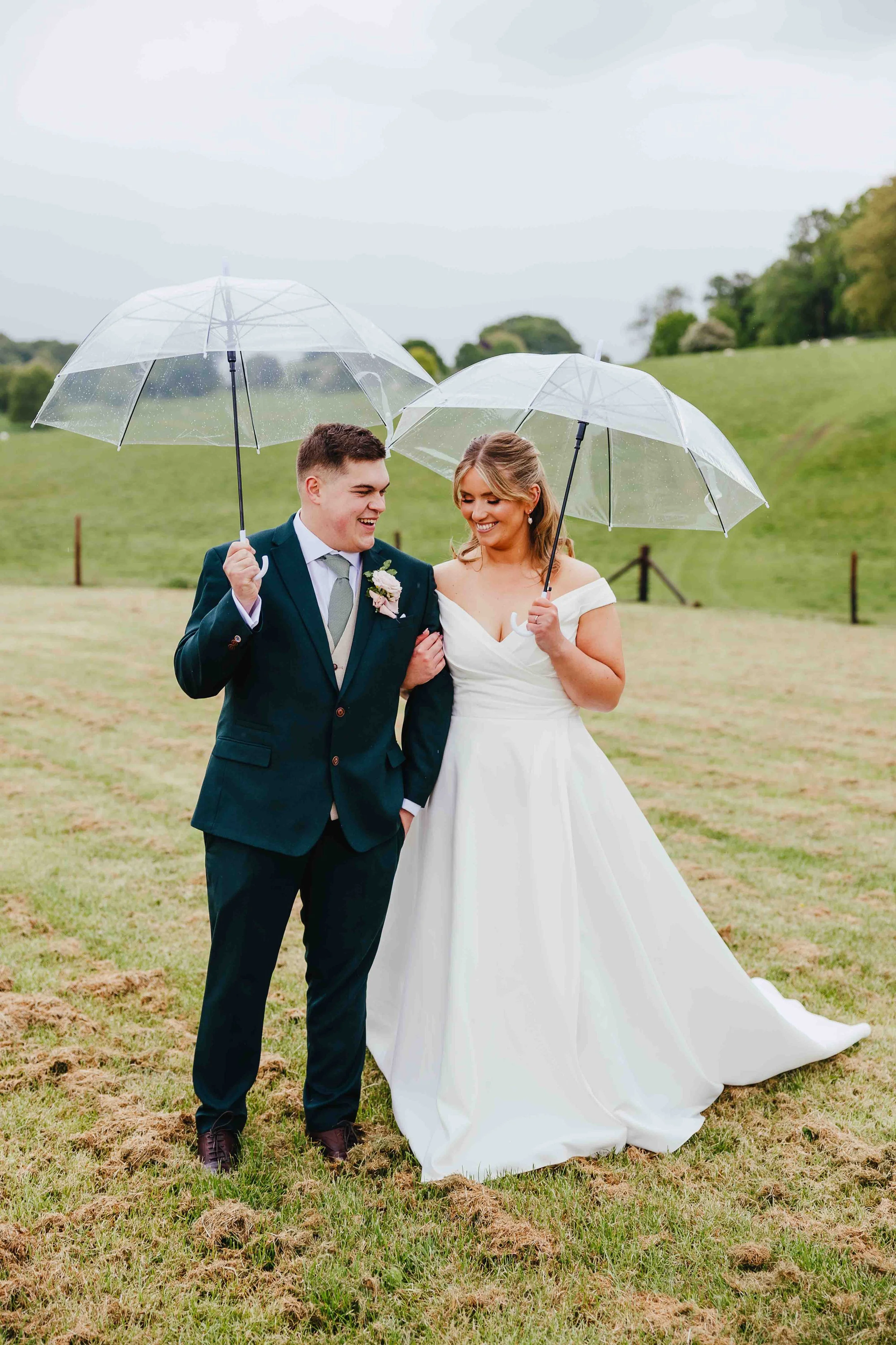 Couple in the rain