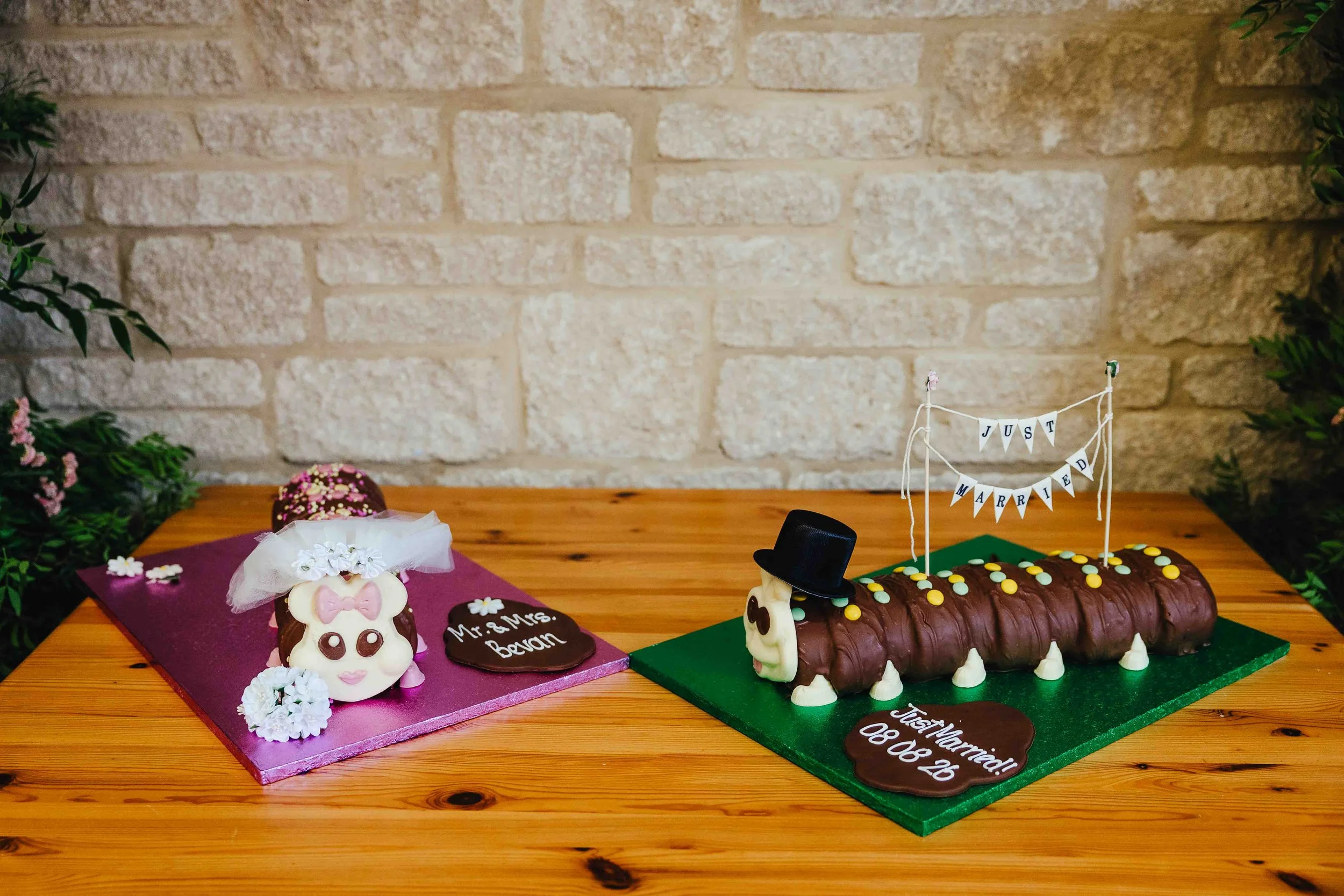 Colin the caterpillar wedding cake