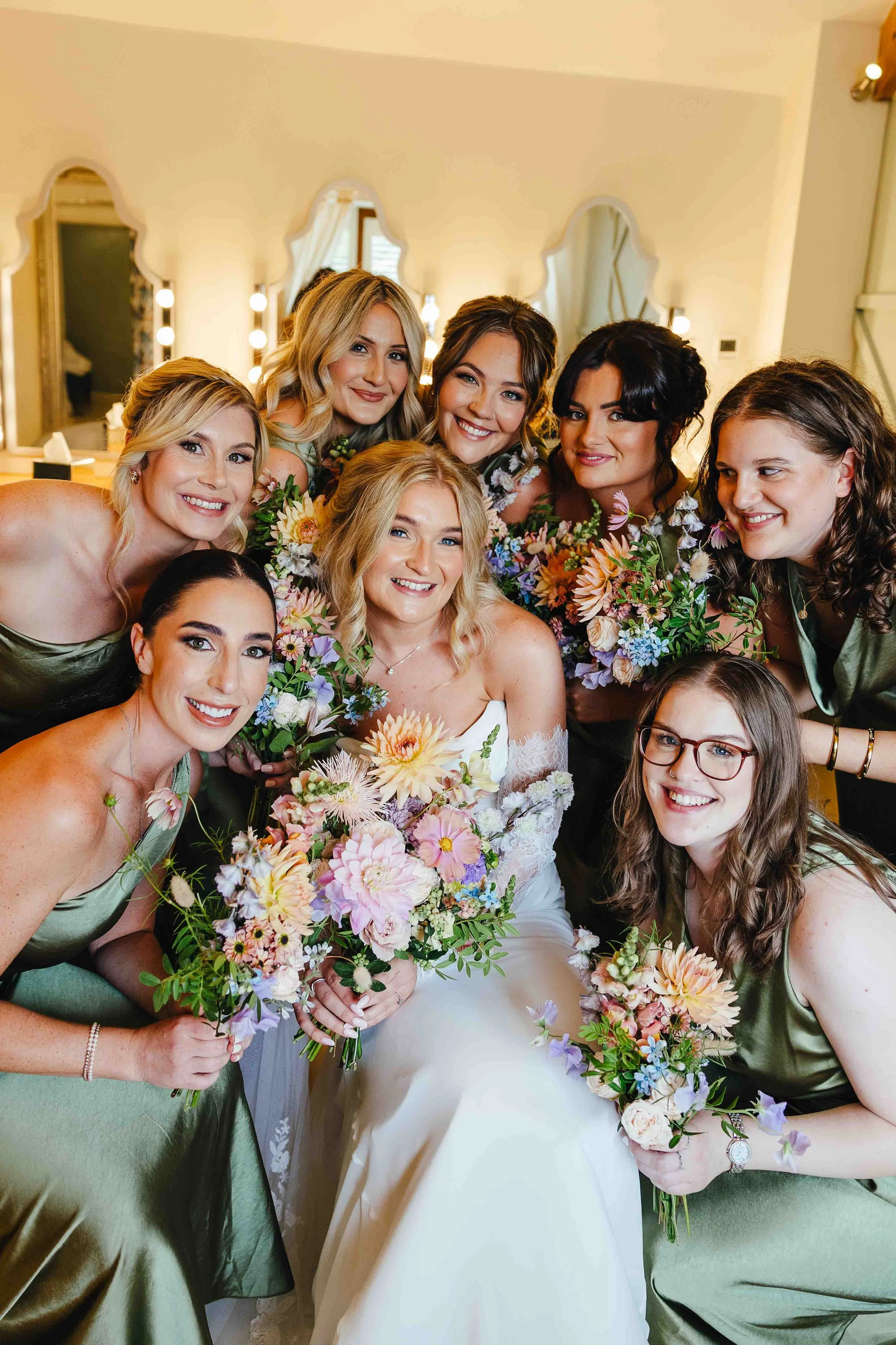 Kingscote Barn bridesmaids