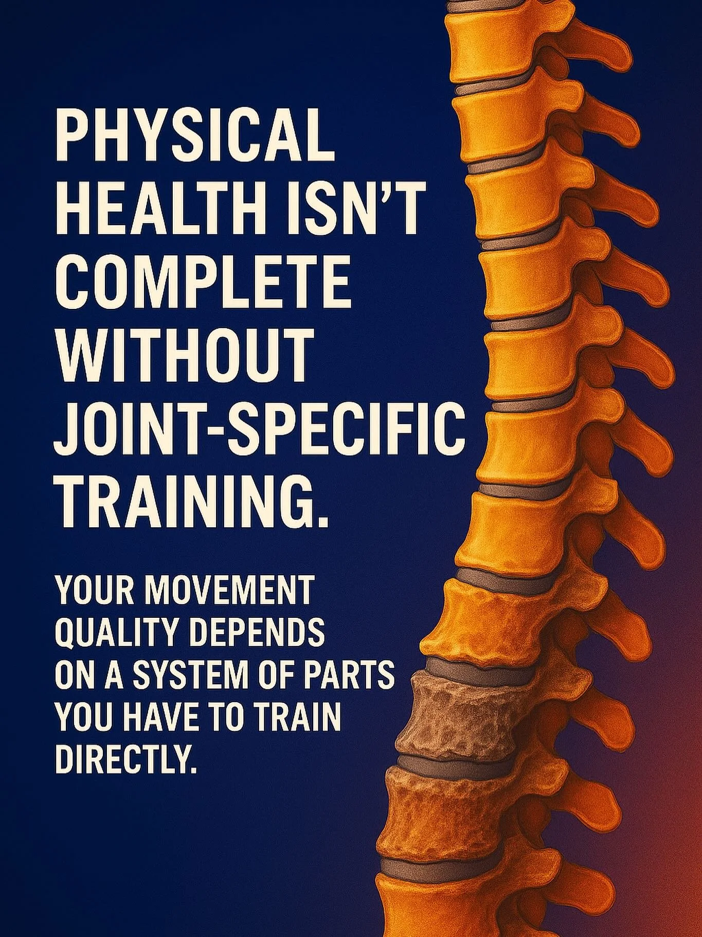 A lot of athletes train hard&mdash;
but that only gets you so far if you&rsquo;re not addressing the state of your joints and connective tissues.

If you want long-term resilience, performance, and physical longevity, you need to put in the work wher