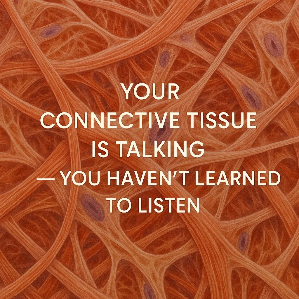 Most people only listen to their connective tissue when it&rsquo;s already screaming.
There is a lot of learning you can do to hear those whispers before they turn into chronic issues.

💥 New Substack post.
⛓️&zwj;💥 Link in bio.
🔻🔻🔻
#FunctionalR