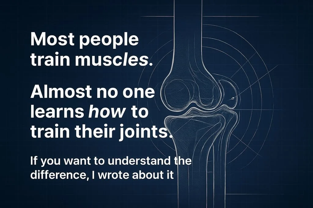 Almost no one gets taught how their joints actually work, how connective tissues adapt, or what real long-term training requires.

Your joints are your prerequisites. Your connective tissues play a significant role in your durability. Your training i