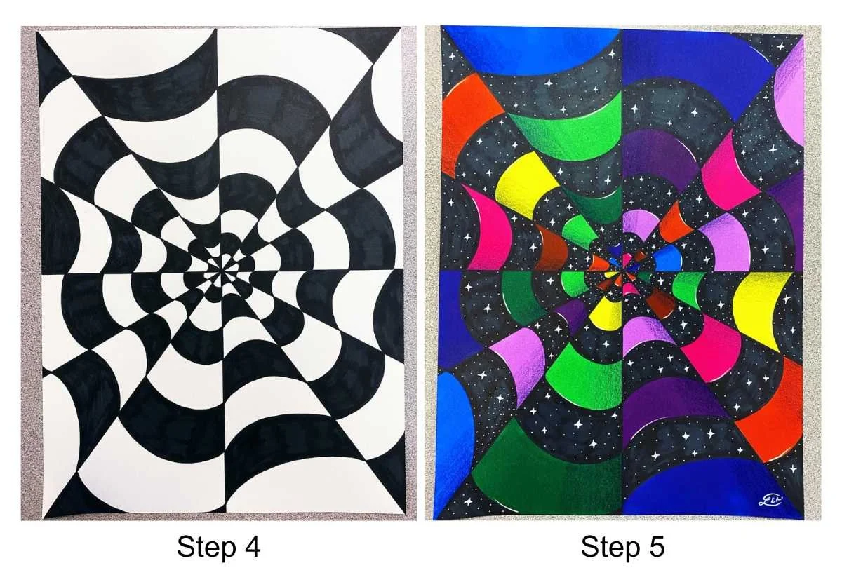 Mindful Art Ideas: How to Draw Optical Illusions (Step-by-step ...