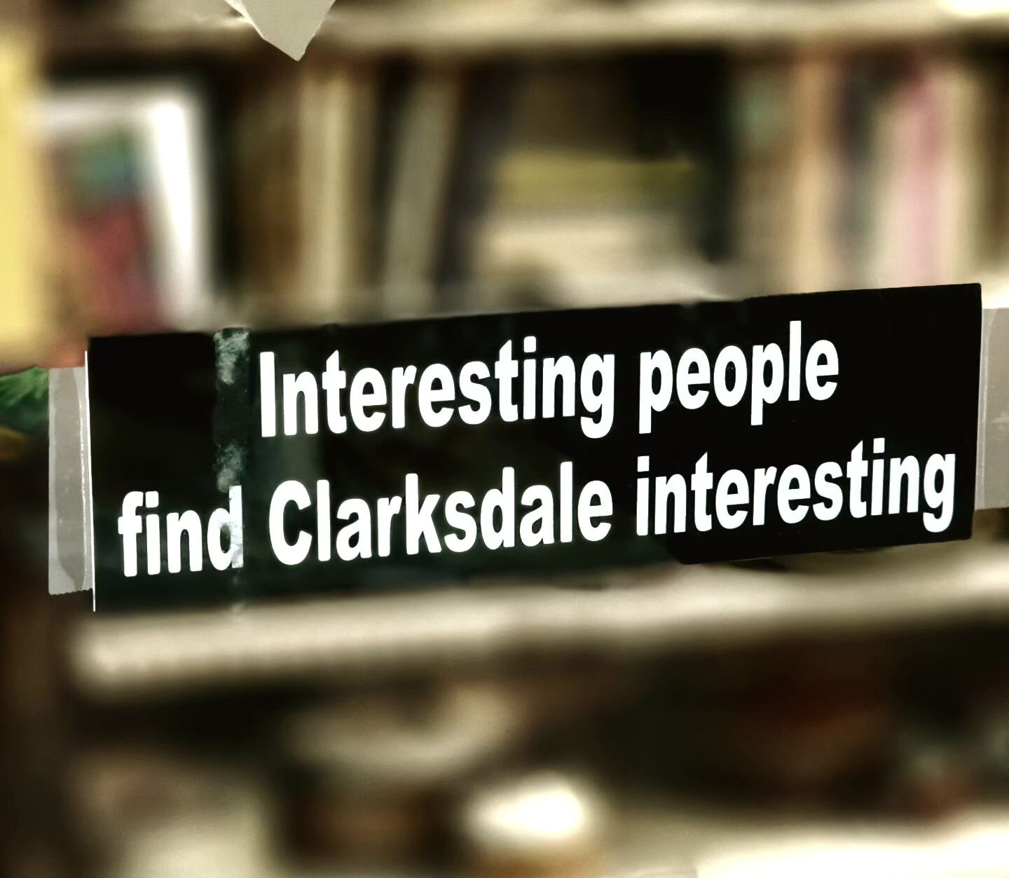 Interesting people find Clarksdale interesting 🤔 😁 thanks @stovallstore for the awesome #bumpersticker #visitclarksdale #visitms #hostel #Hostelworld #worldpackers #backpacker #workawayadventure #music #culture @hosteling.us #budget #travel