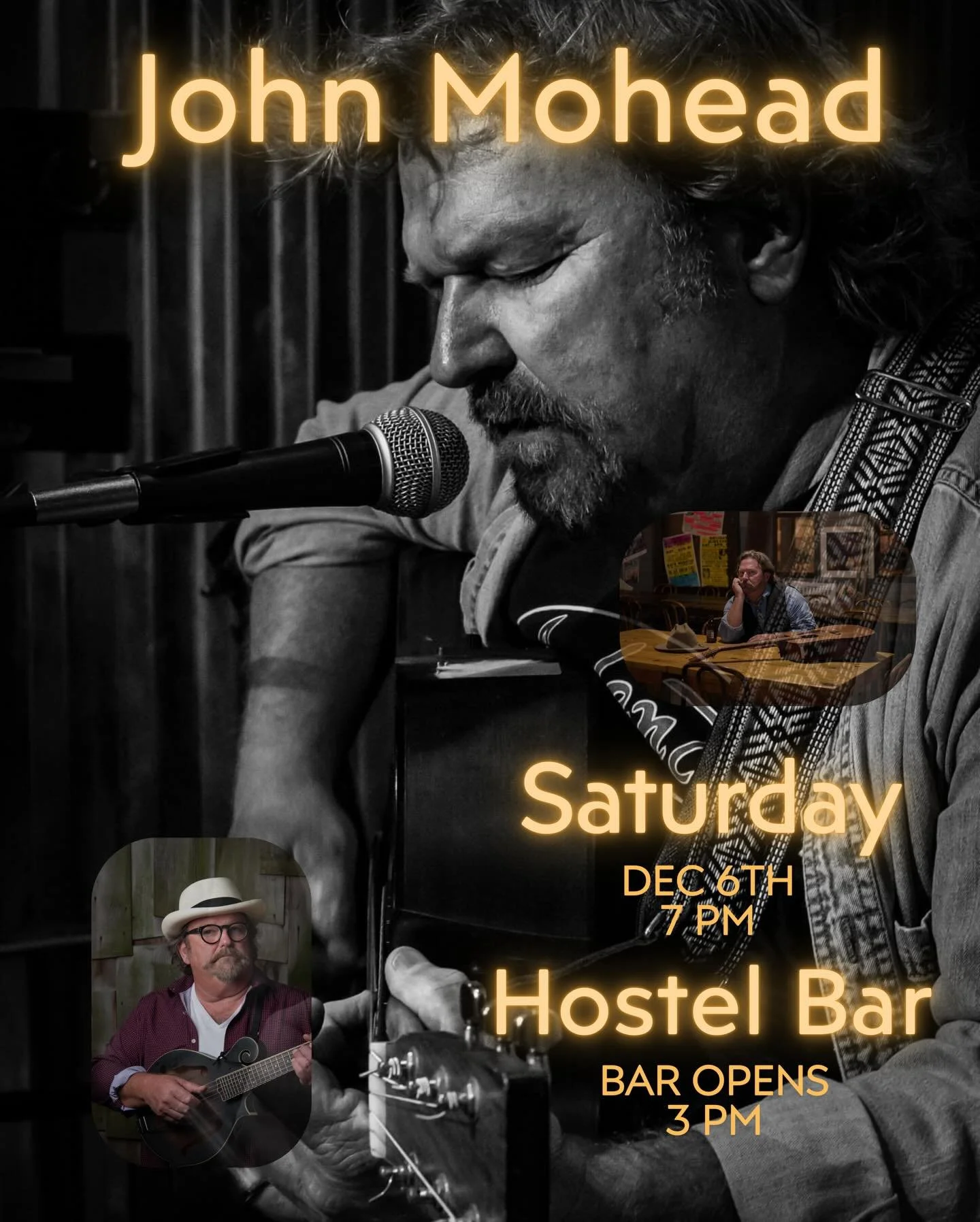 Live Music Saturday at 7 after the Red Panther Bazaar!  We&rsquo;ve got John Mohead live in house. #visitclarksdale