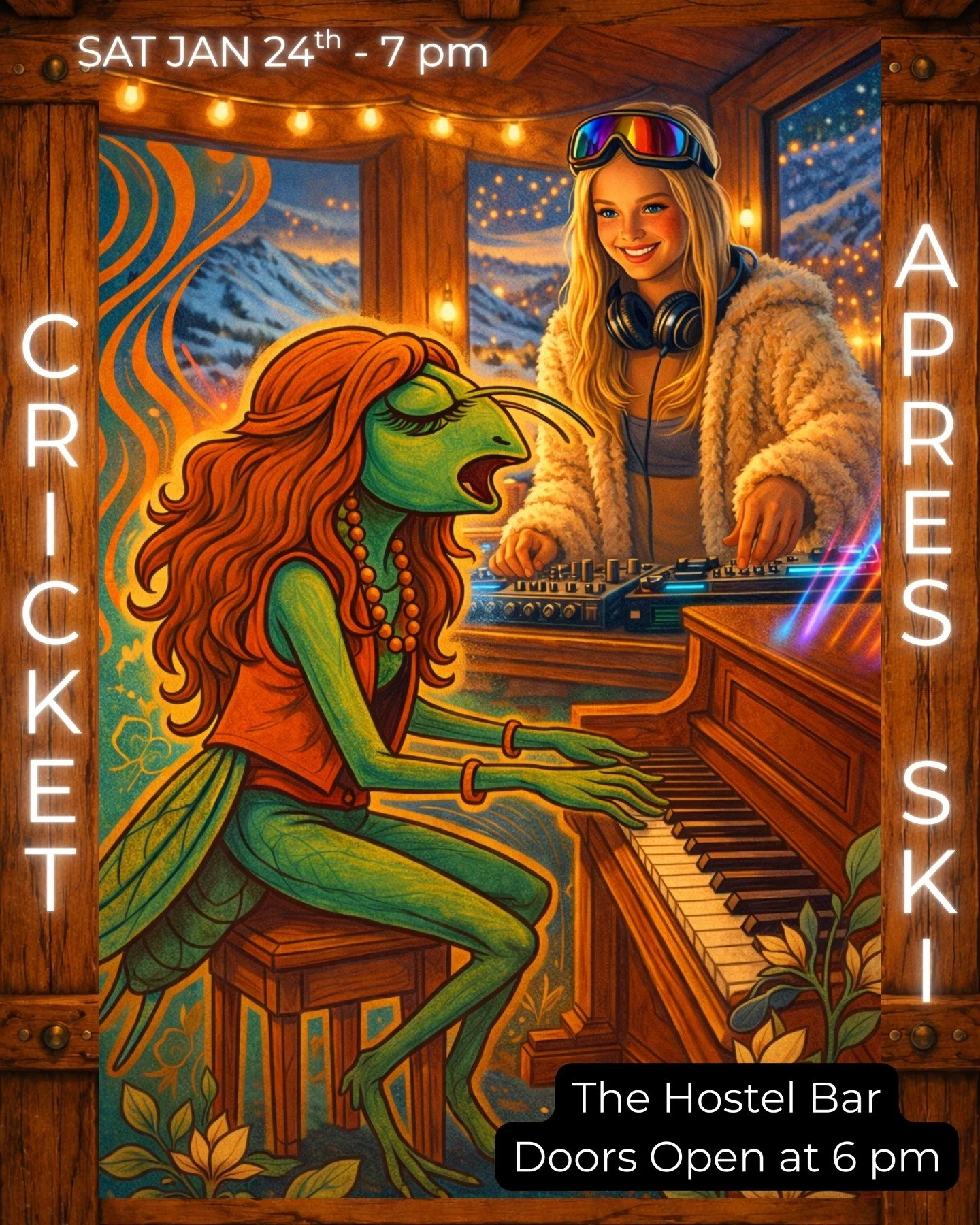 FREE ENTRY - FREE ENTRY

Tonight, after your last run of the day, join us, slope side, at The Hostel Bar for Mississippi's best a&middot;pr&egrave;s-ski party. We've got hometown girl Cricket kicking off the party at 7 pm followed by #DJSLAVABASS. 

