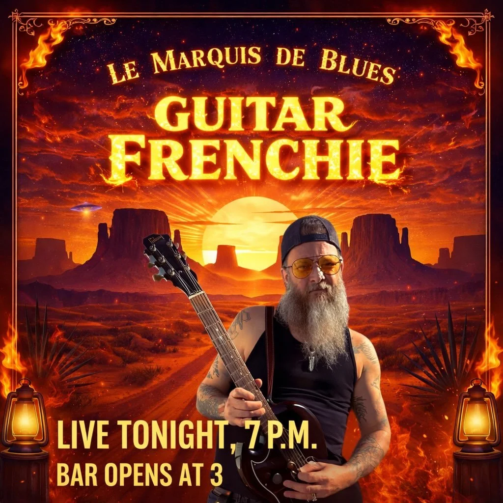 What to do on a Sunday night in Clarksdale?  We&rsquo;ve got an idea.  Come see Hannah for a cocktail at The Hostel and enjoy some great music by an awesome local artist. 🍹🍻 We&rsquo;ve got Guitar Frenchie tonight.  Live 7 pm.  Bar opens at 3. #vis