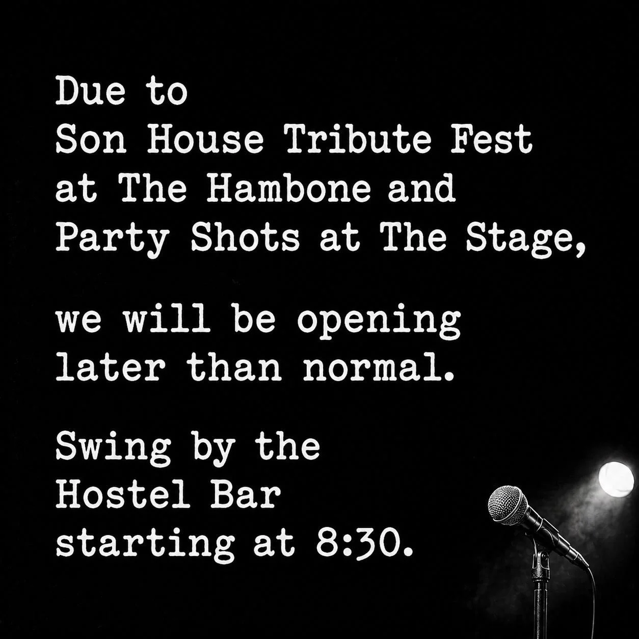 Late Opening Tonight #visitclarksdale