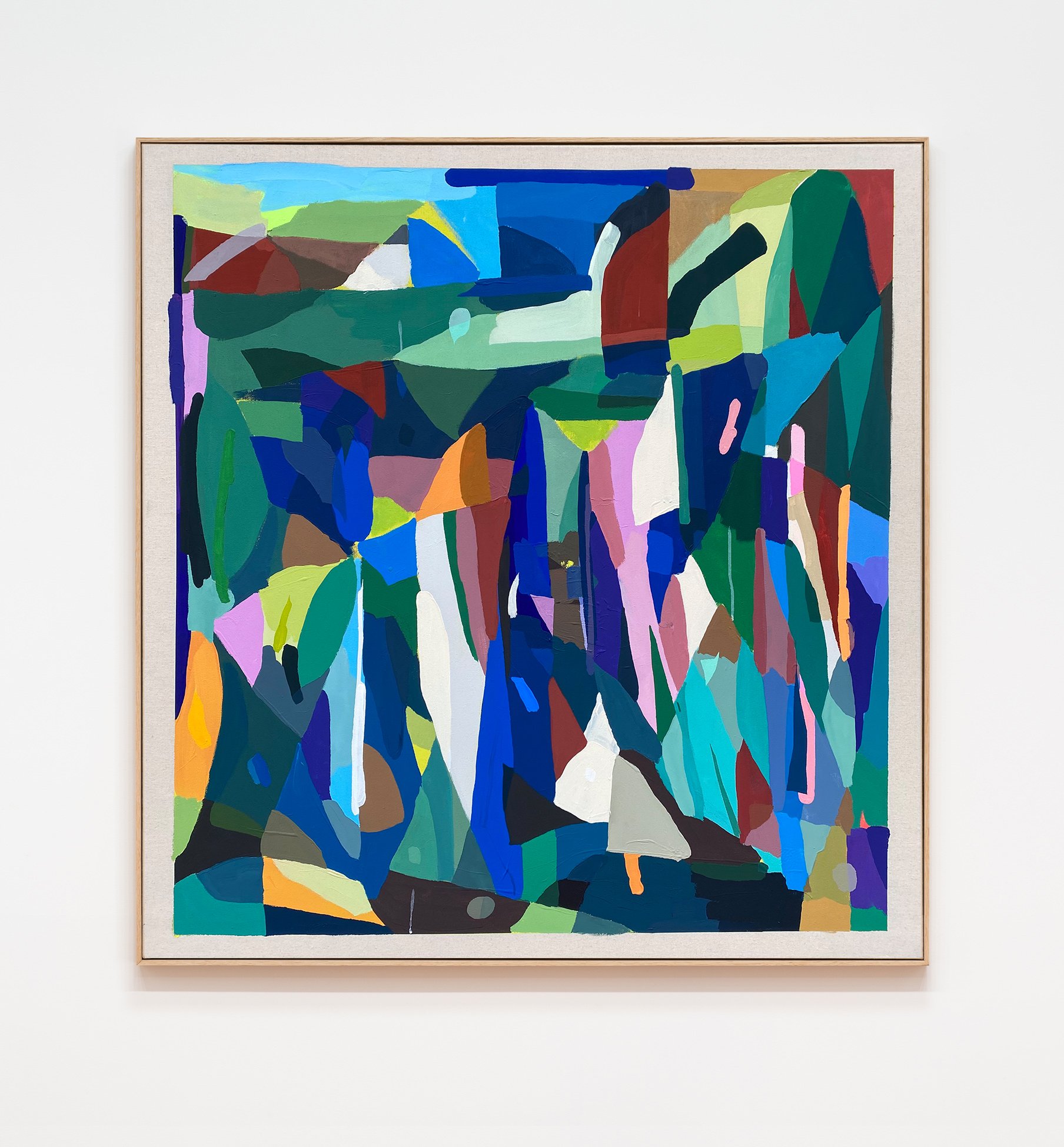 Moraine - 43 x 41” - Flashe on canvas