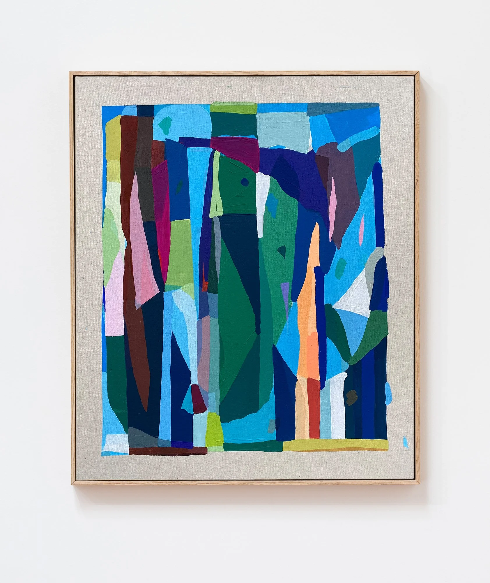 incidence - 25 x 21" - Flashe on canvas