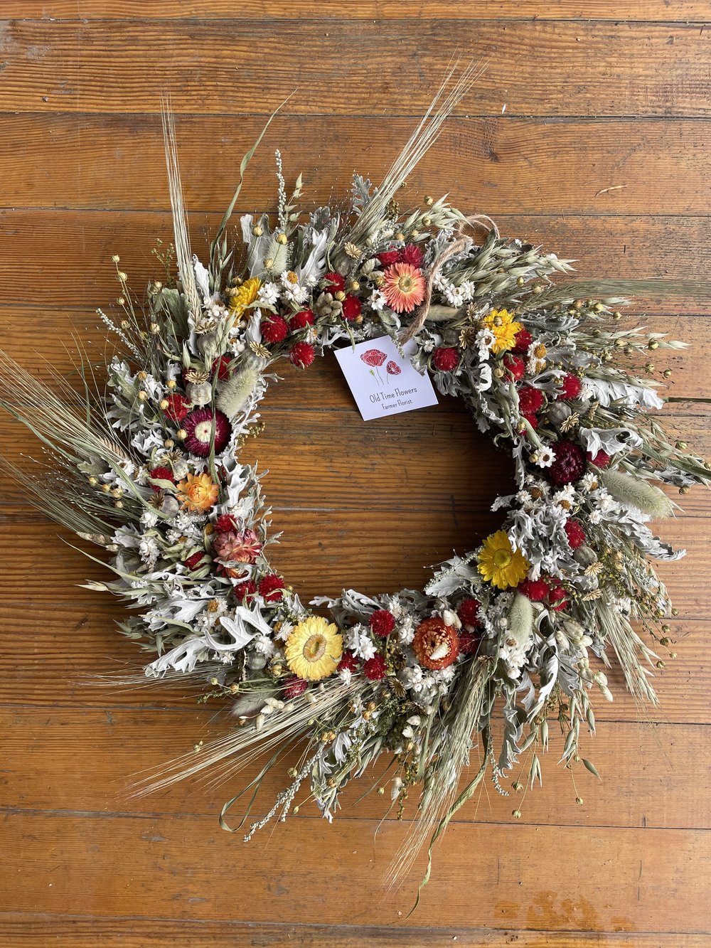 dried flower Xmas wreathe