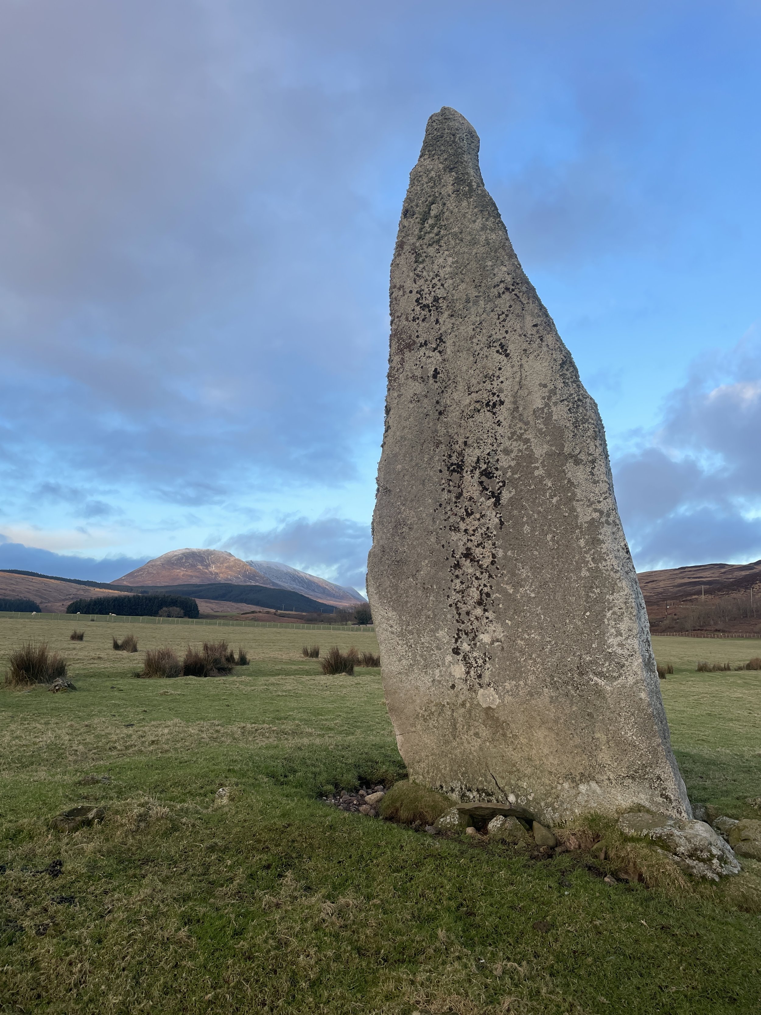 Dragon's Tooth standing stone on Isle of Arran