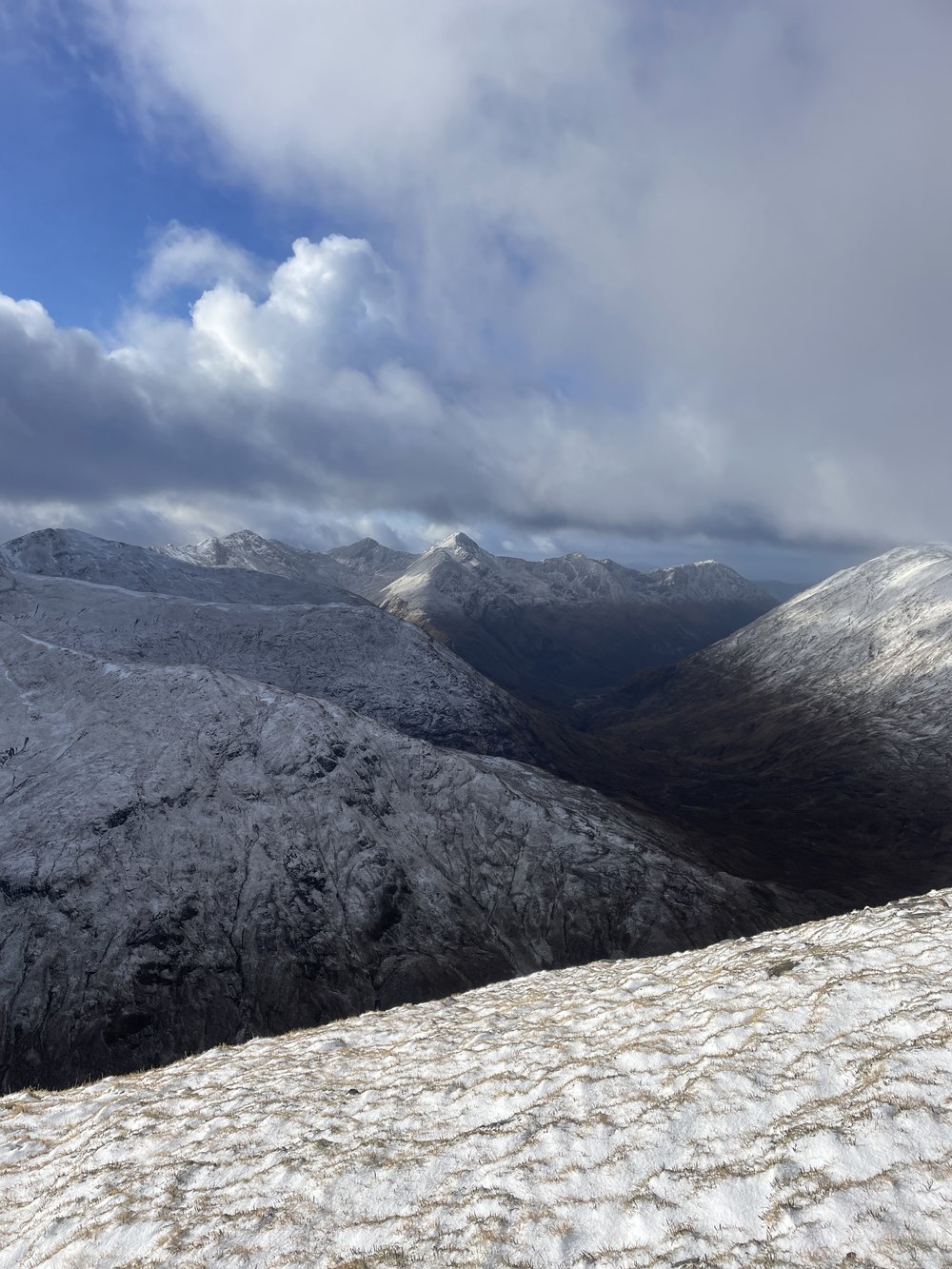 Super windy hike somewhere in the highlands.