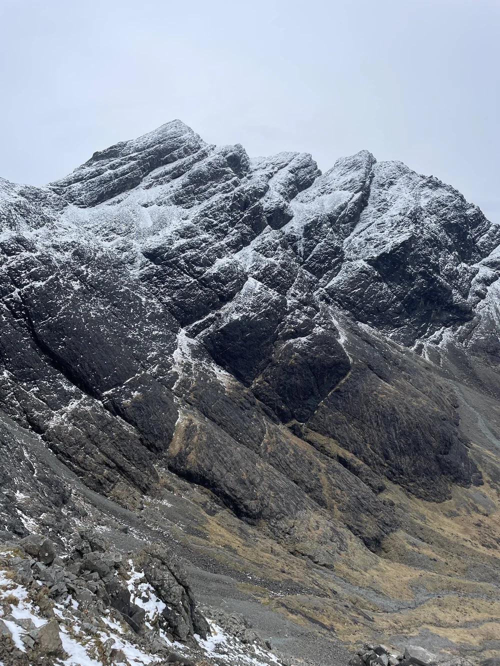 From peak near the Fairy Pools (Skye)