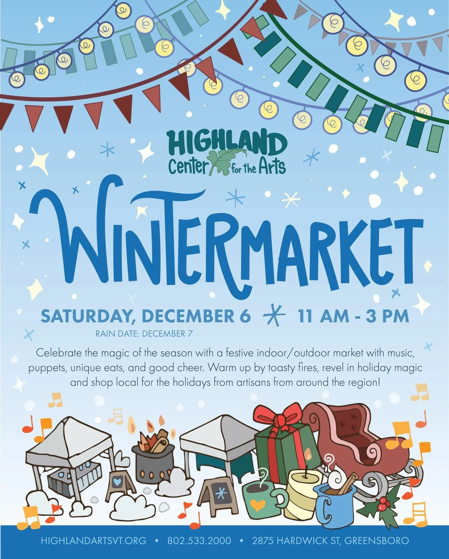 Come see me at the @highlandcenterforthearts Wintermarket tomorrow! 🌲 

I&rsquo;m bringing loads of colorful dried flower wreaths and bouquets from my farm! 

There&rsquo;ll be 60+ local craftspeople and vendors&hellip;campfires outside&hellip;carol