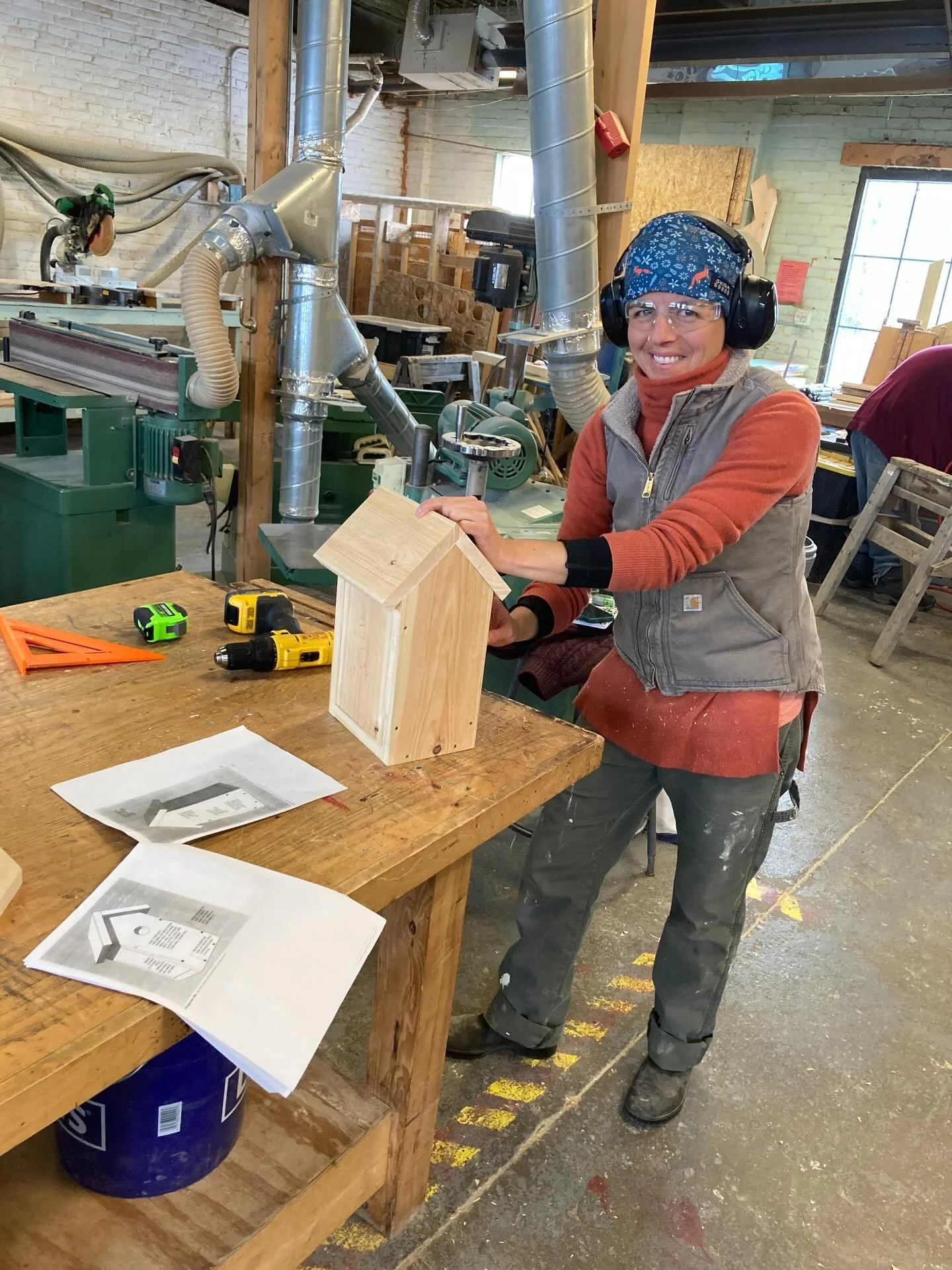 Week 2 of carpentry class at @resourcevt 🪚

I decided last minute to take this 6-week Construction 101 class in Burlington.  It&rsquo;s been awesome! 

I&rsquo;m learning so many great practical hands-on skills for my homestead life: using power too