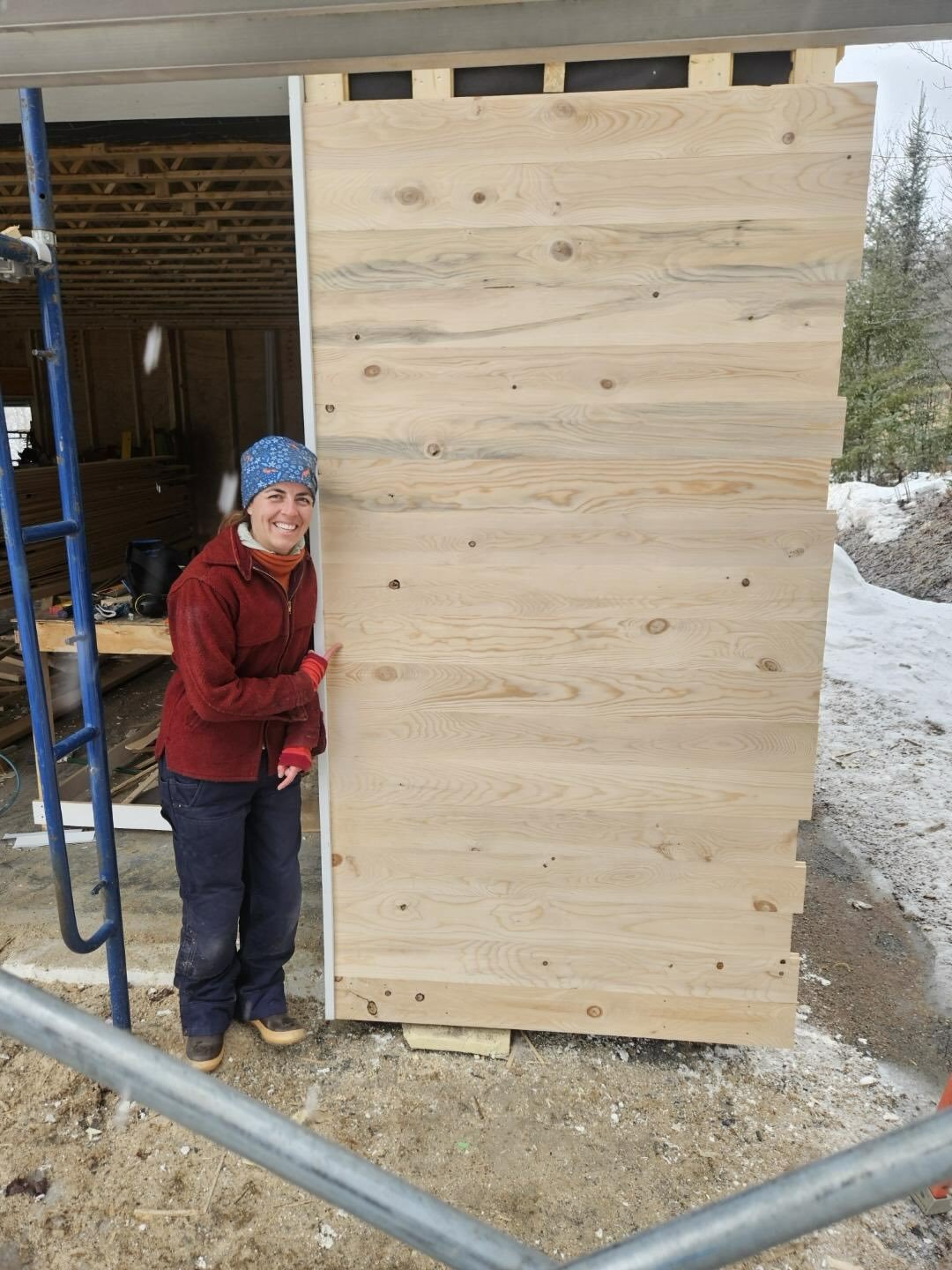 Finished my first week interning at Montpelier Construction! 🪜

This week has been a long, exhausting journey and I learned a lot.  Folks were really friendly, helpful and encouraging.  We worked on a big garage/ADU.

❄️ Day 1: installing window jam